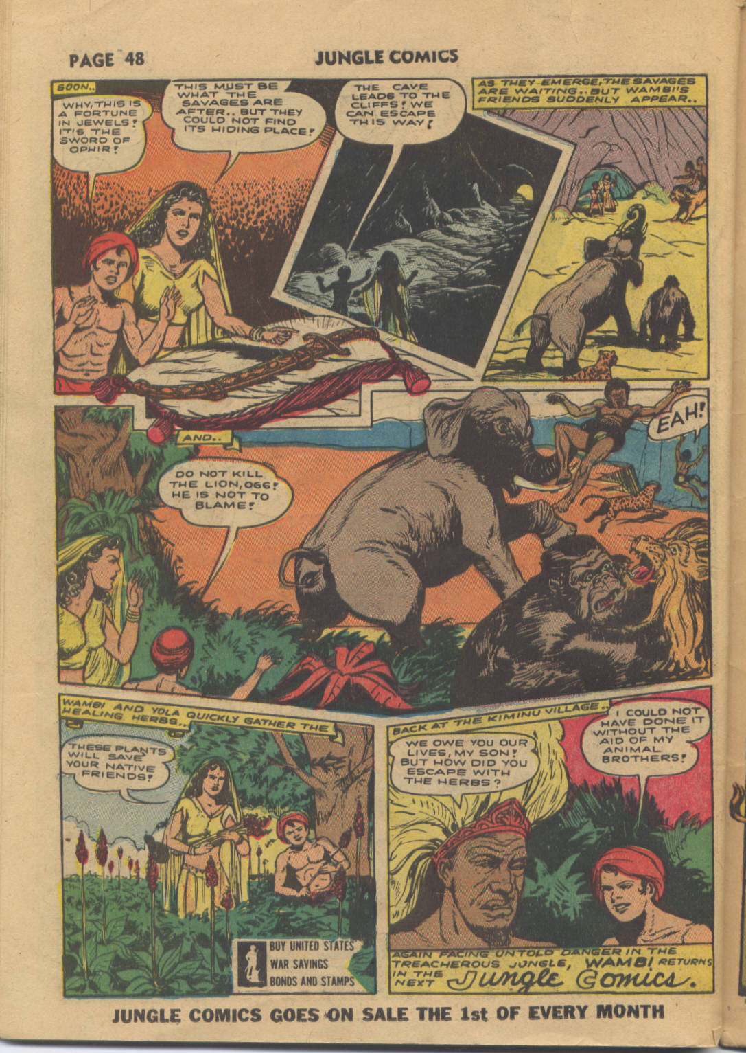Read online Jungle Comics comic -  Issue #34 - 50