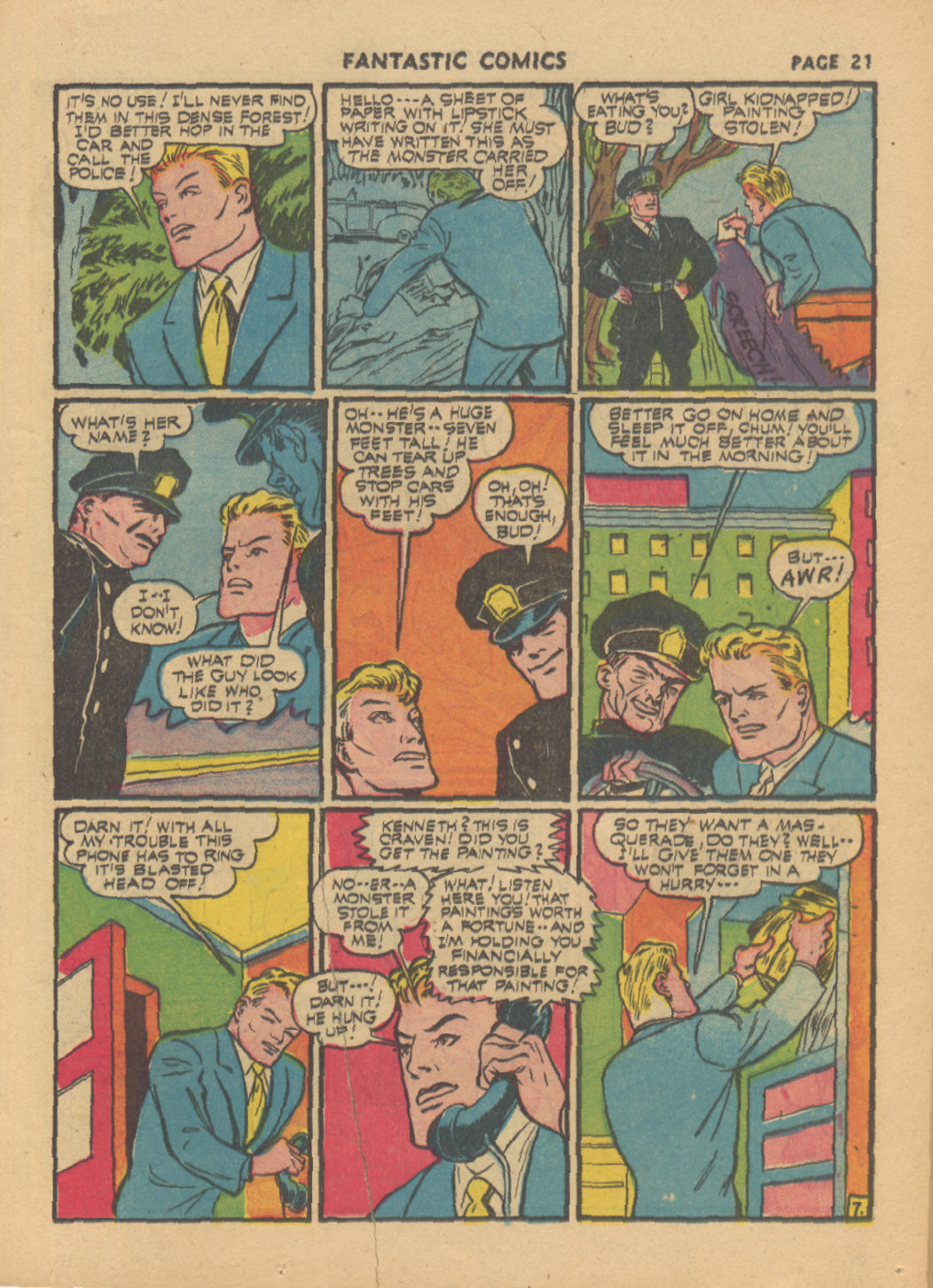 Read online Fantastic Comics comic -  Issue #23 - 22