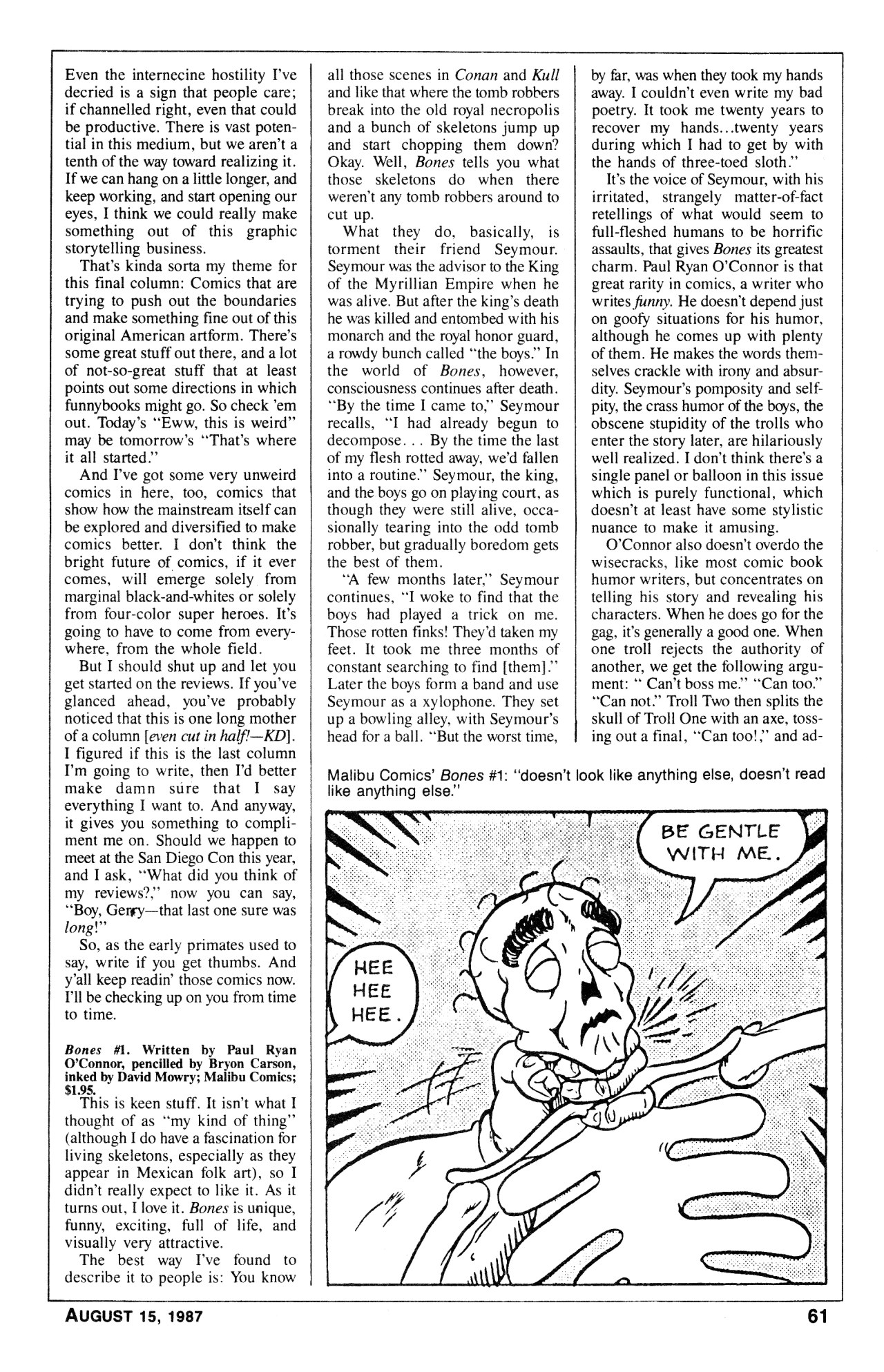 Read online Amazing Heroes comic -  Issue #123 - 60