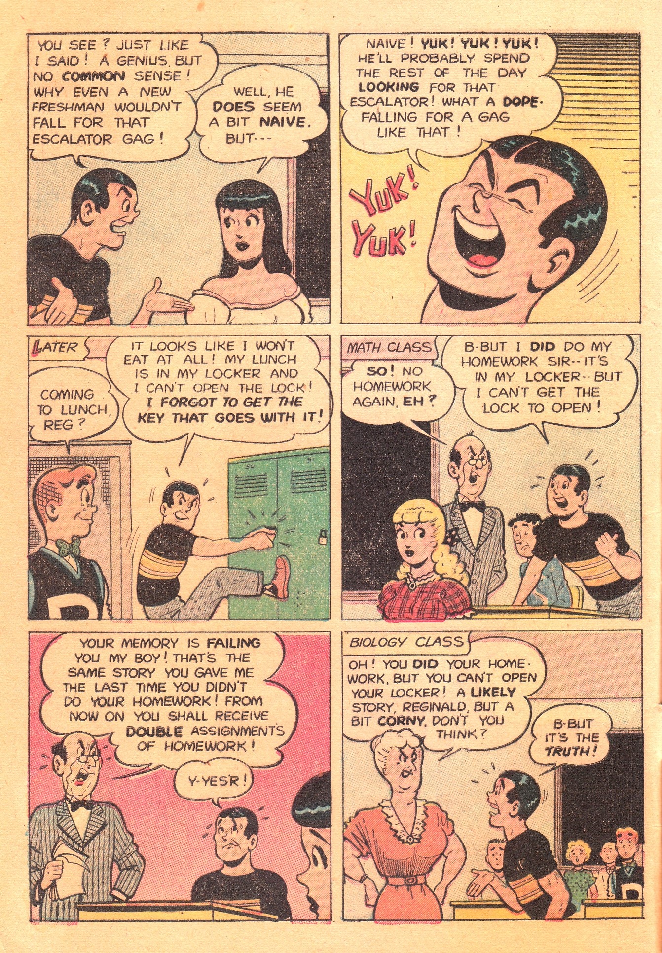 Read online Archie's Rival Reggie comic -  Issue #4 - 6