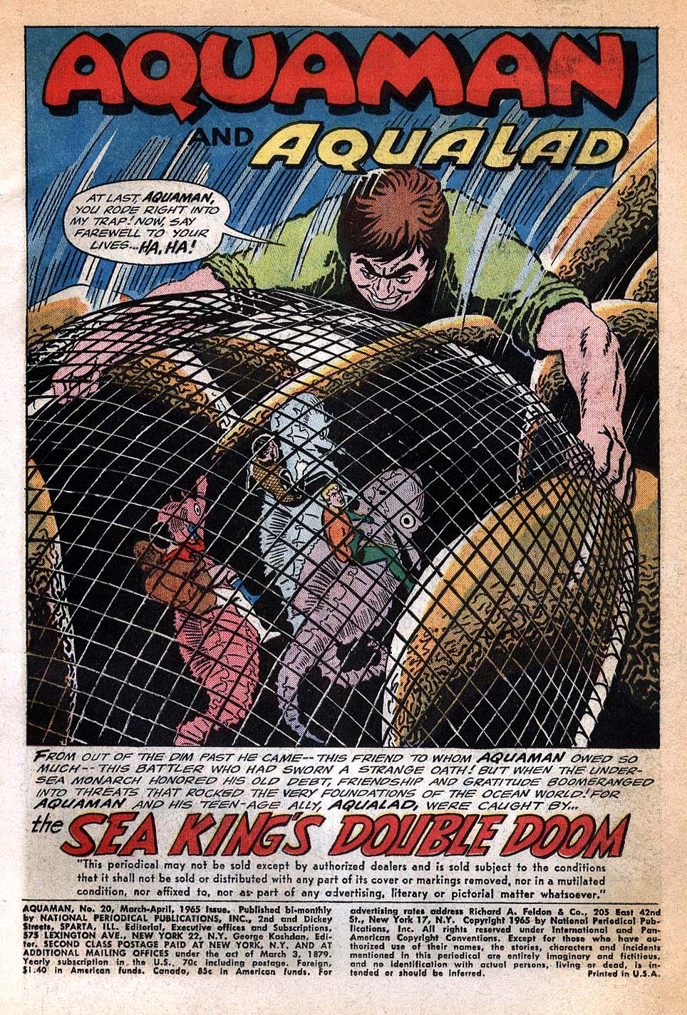 Read online Aquaman (1962) comic -  Issue #20 - 3