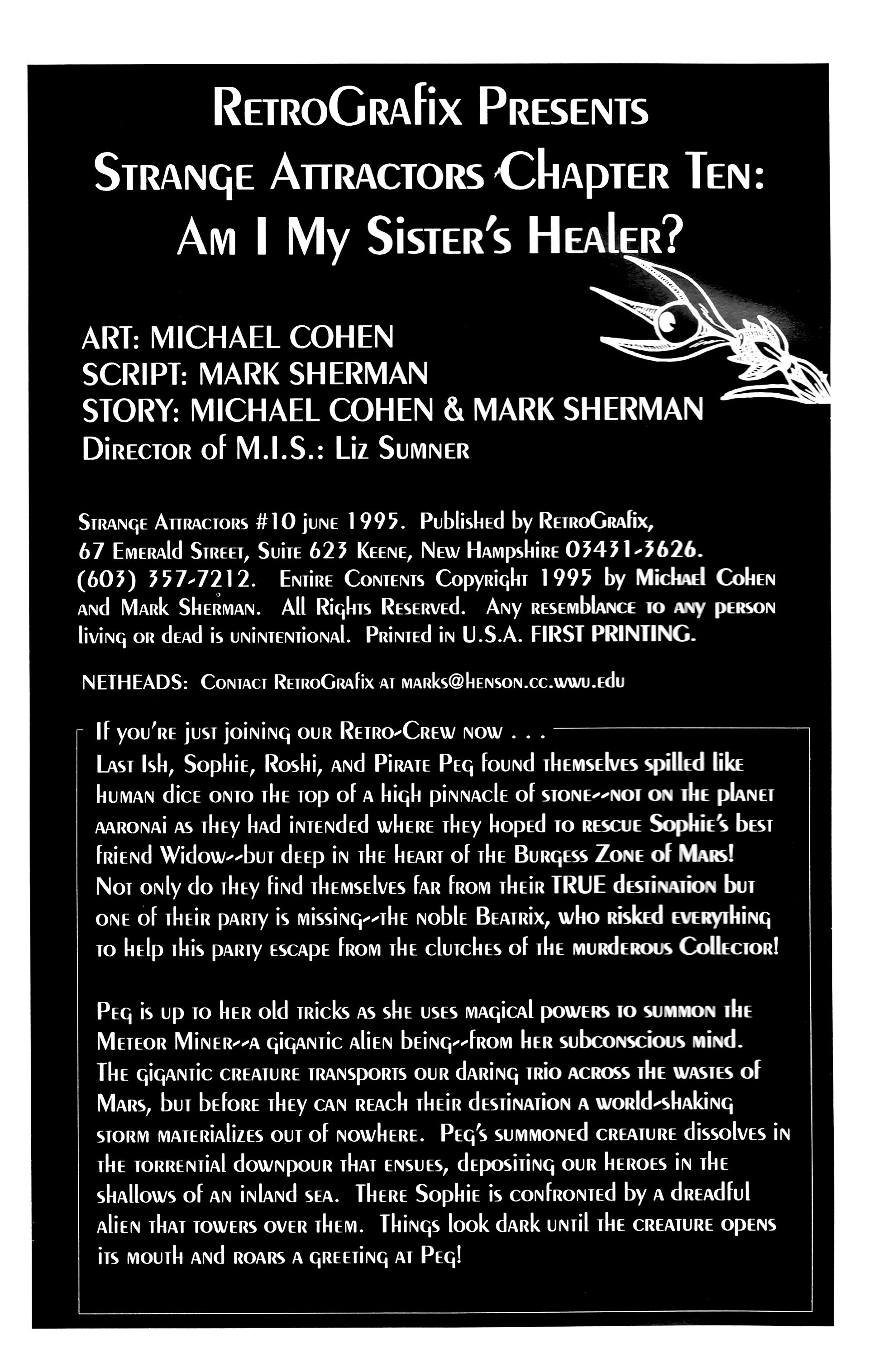 Read online Strange Attractors (1993) comic -  Issue #10 - 2