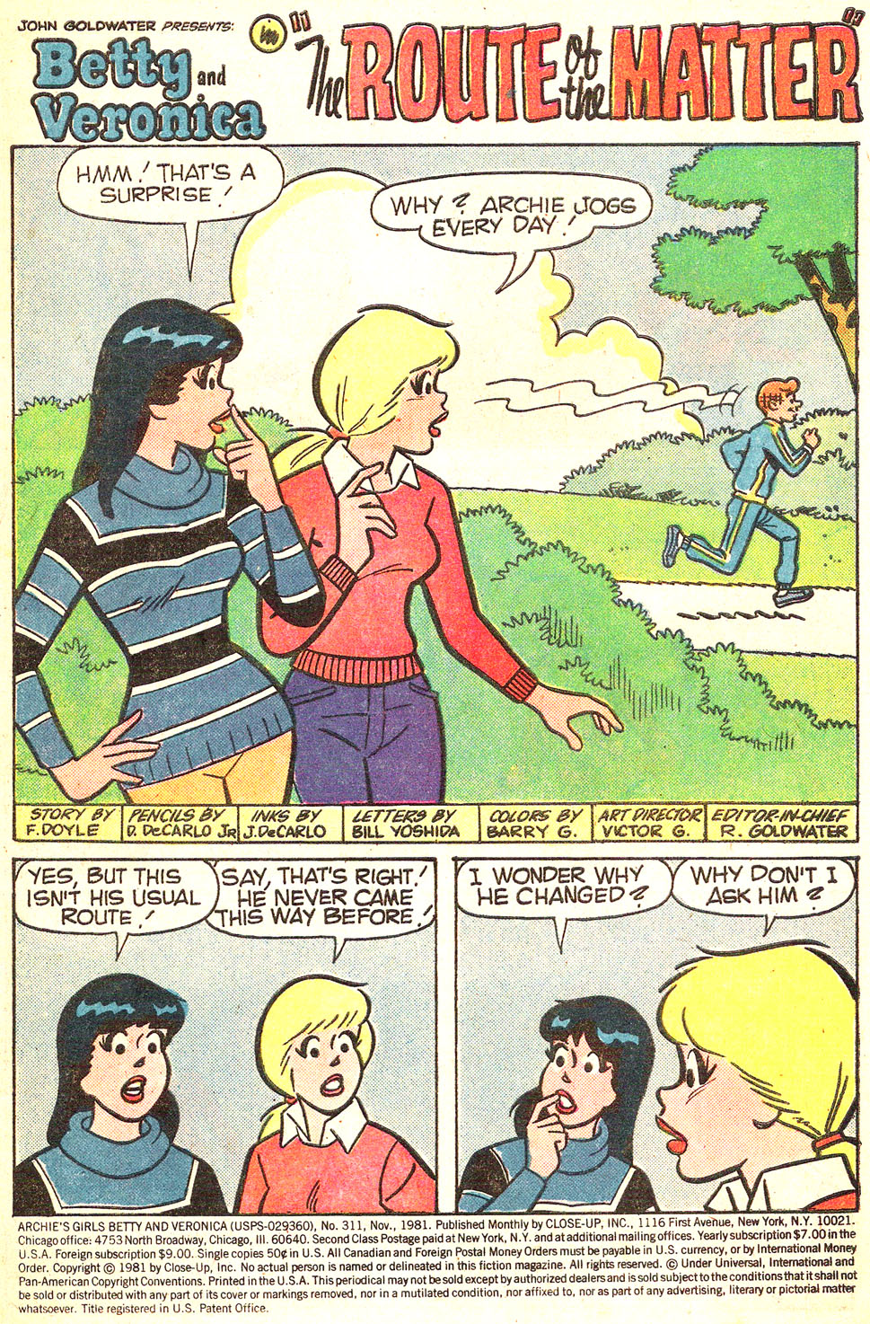 Read online Archie's Girls Betty and Veronica comic -  Issue #311 - 3