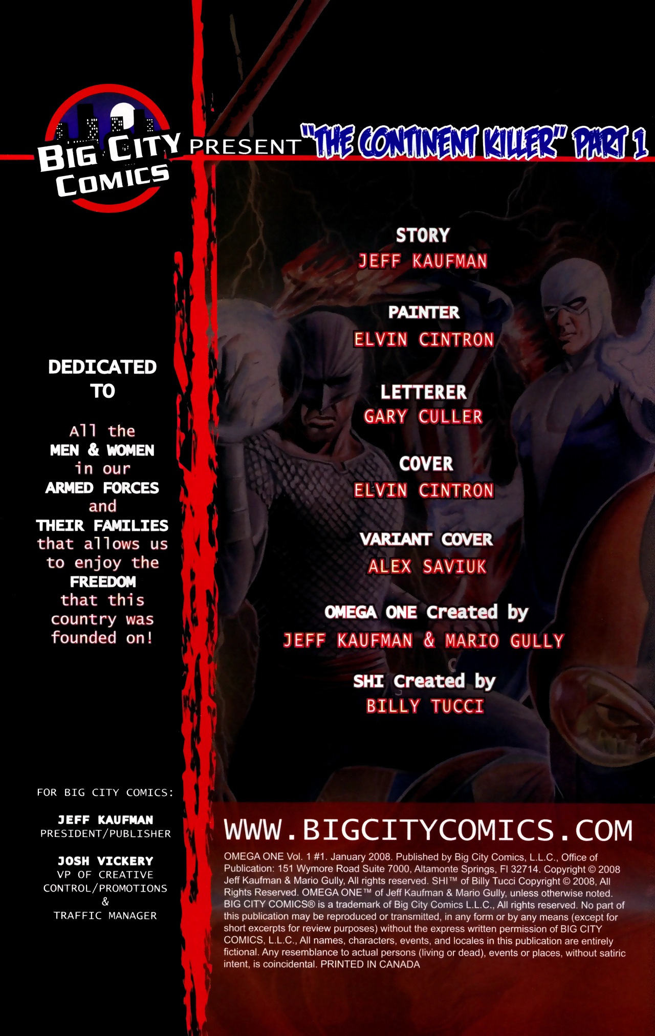 Read online Omega One comic -  Issue #1 - 2