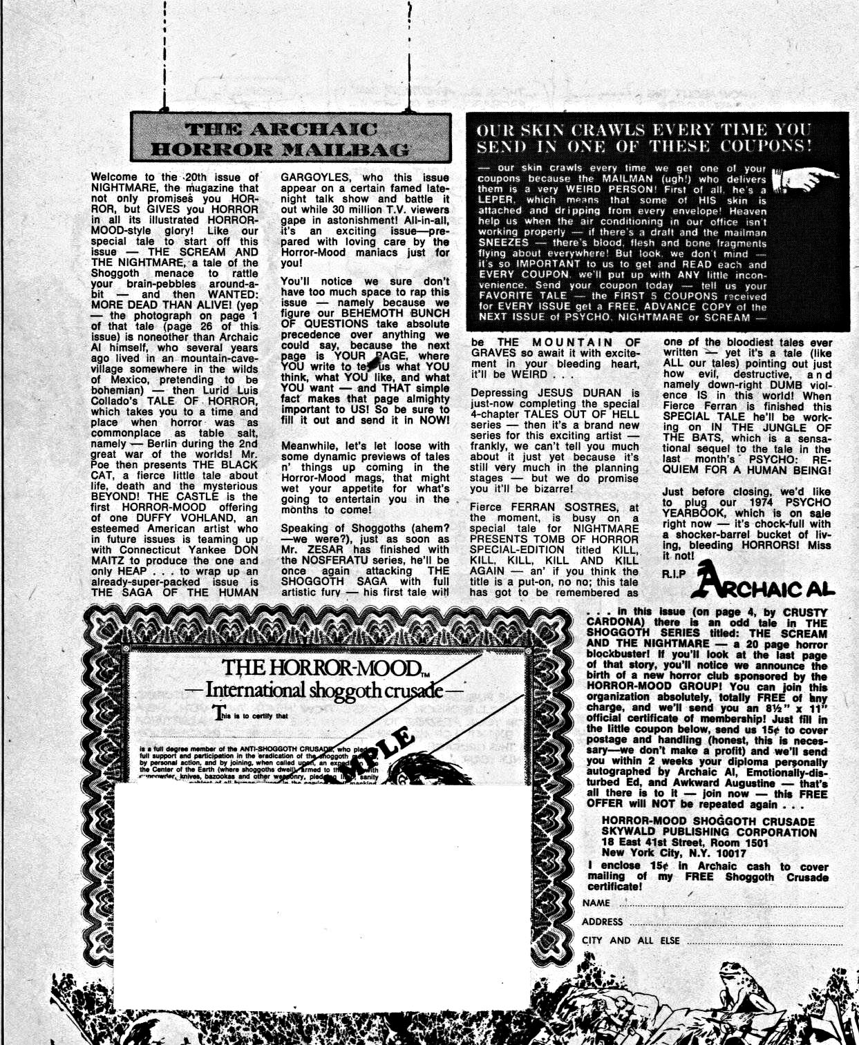 Read online Nightmare (1970) comic -  Issue #20 - 24