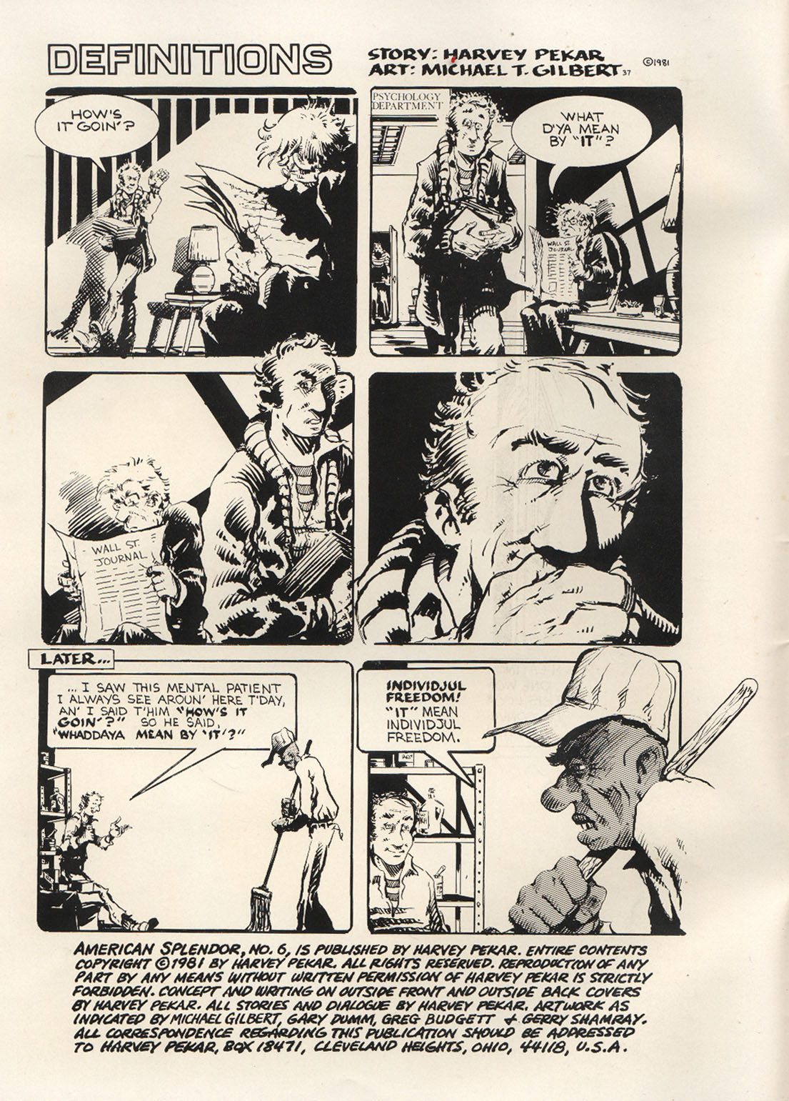 Read online American Splendor (1976) comic -  Issue #6 - 3