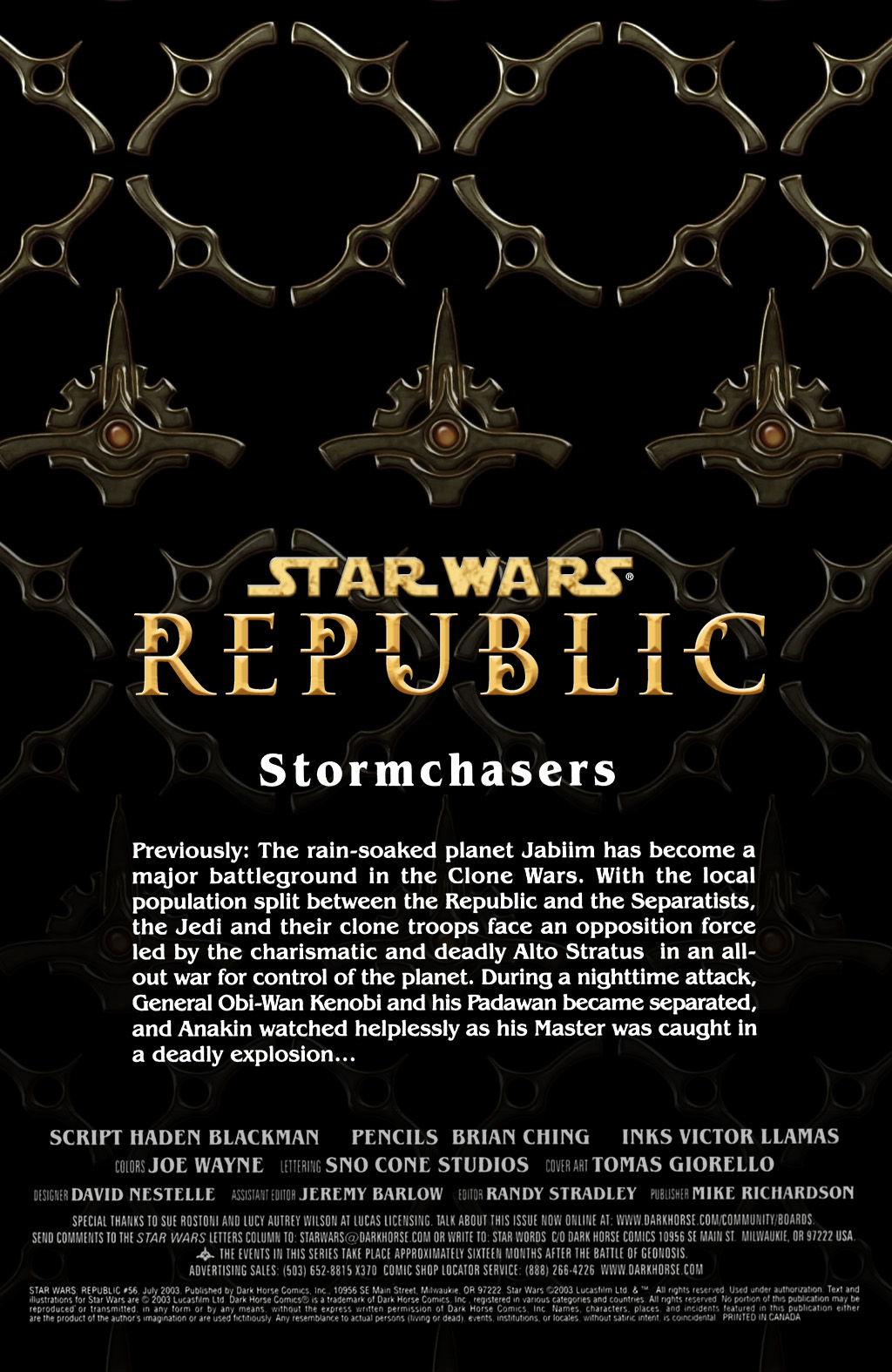 Read online Star Wars: Republic comic -  Issue #56 - 2