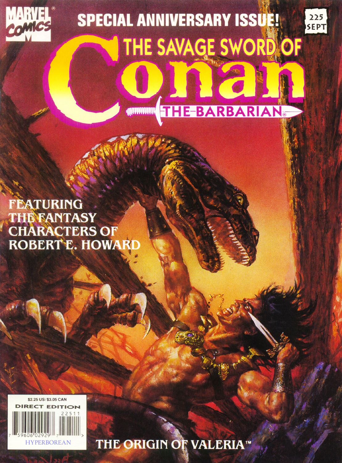 Read online The Savage Sword Of Conan comic -  Issue #225 - 1