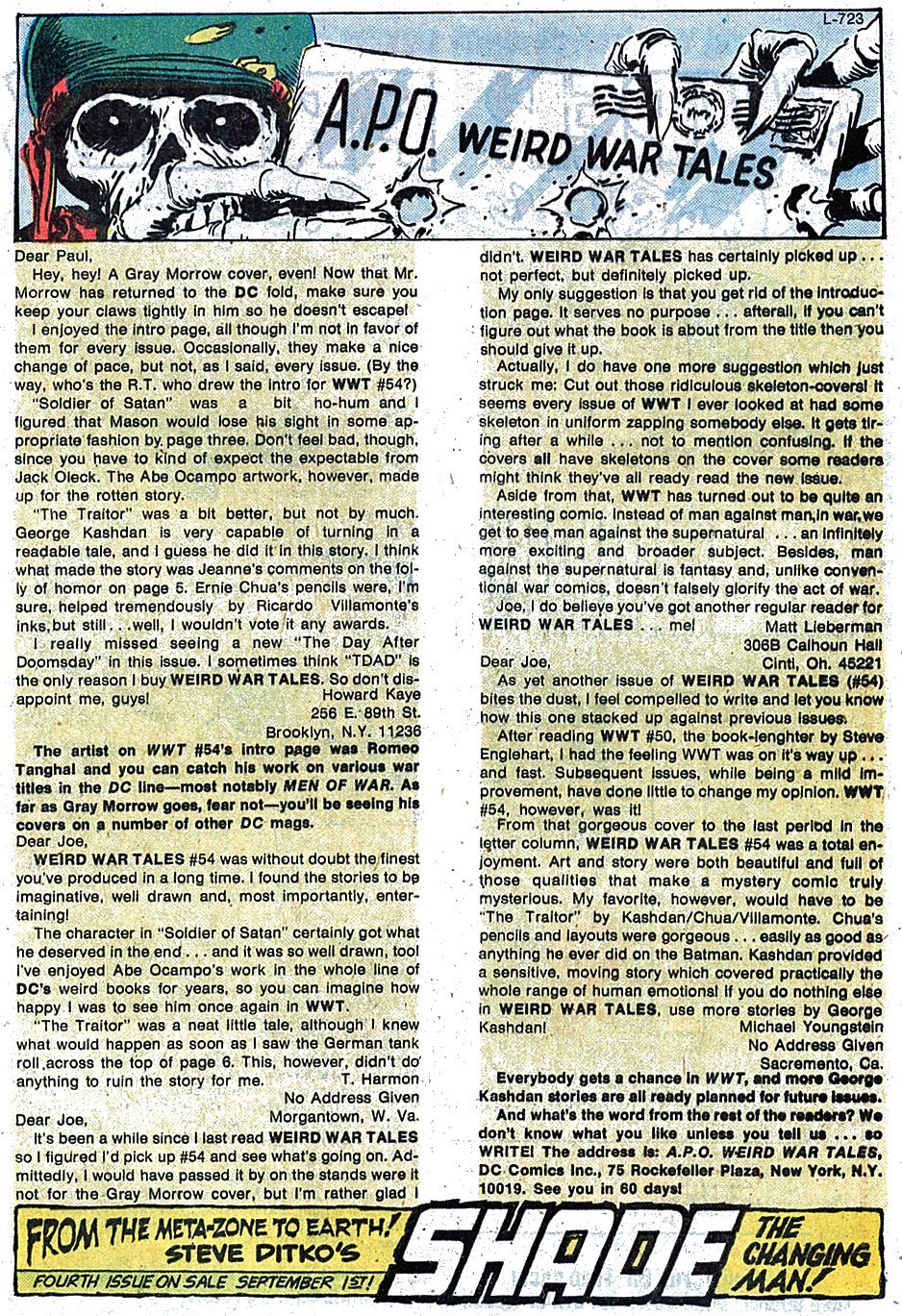 Read online Weird War Tales (1971) comic -  Issue #57 - 32