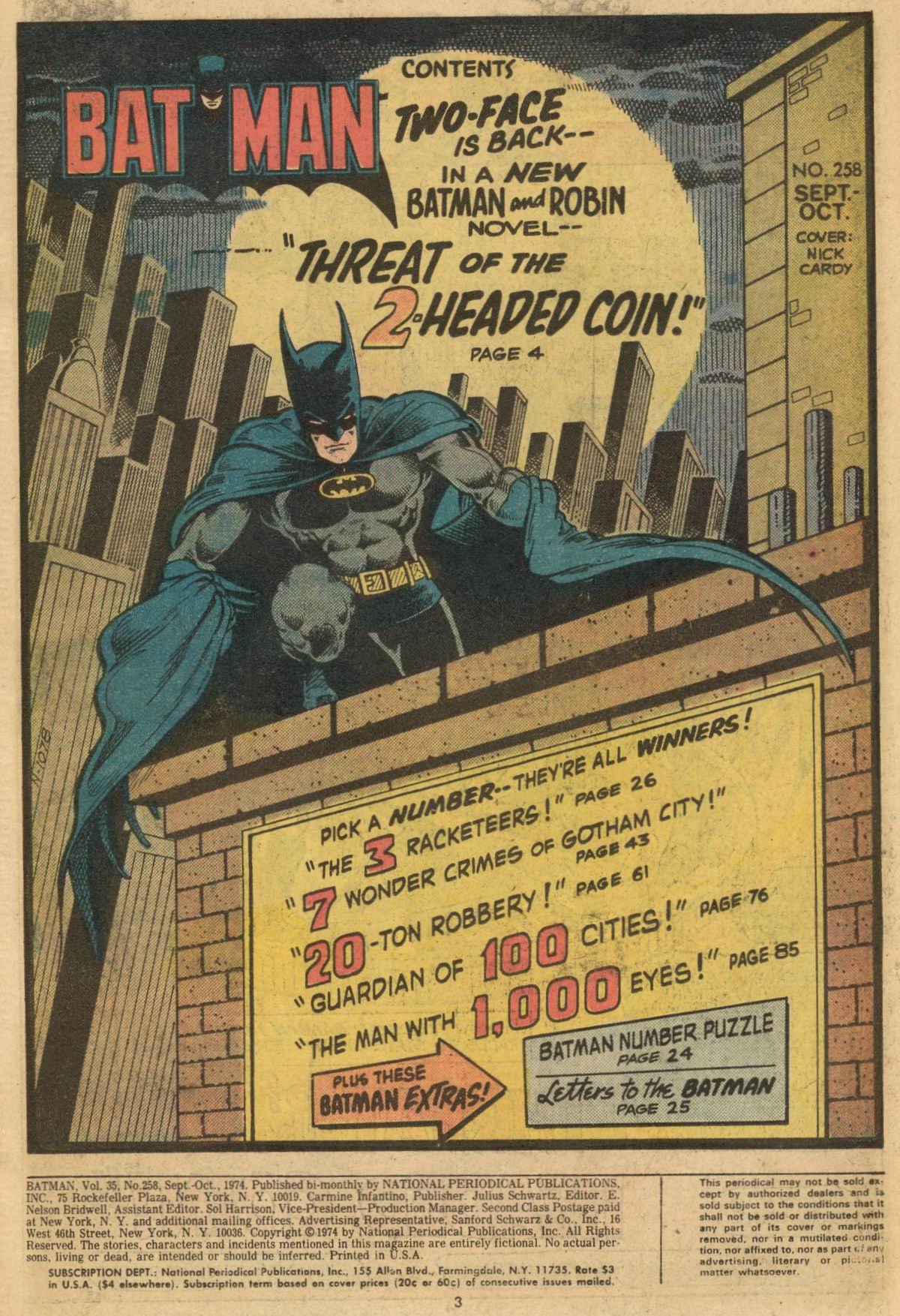 Read online Batman (1940) comic -  Issue #258 - 3