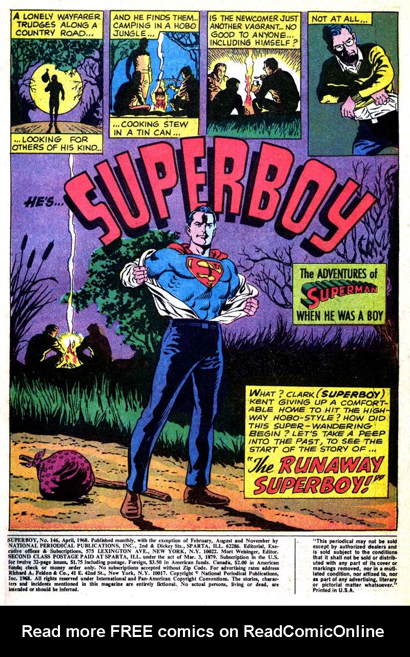 Read online Superboy (1949) comic -  Issue #146 - 2