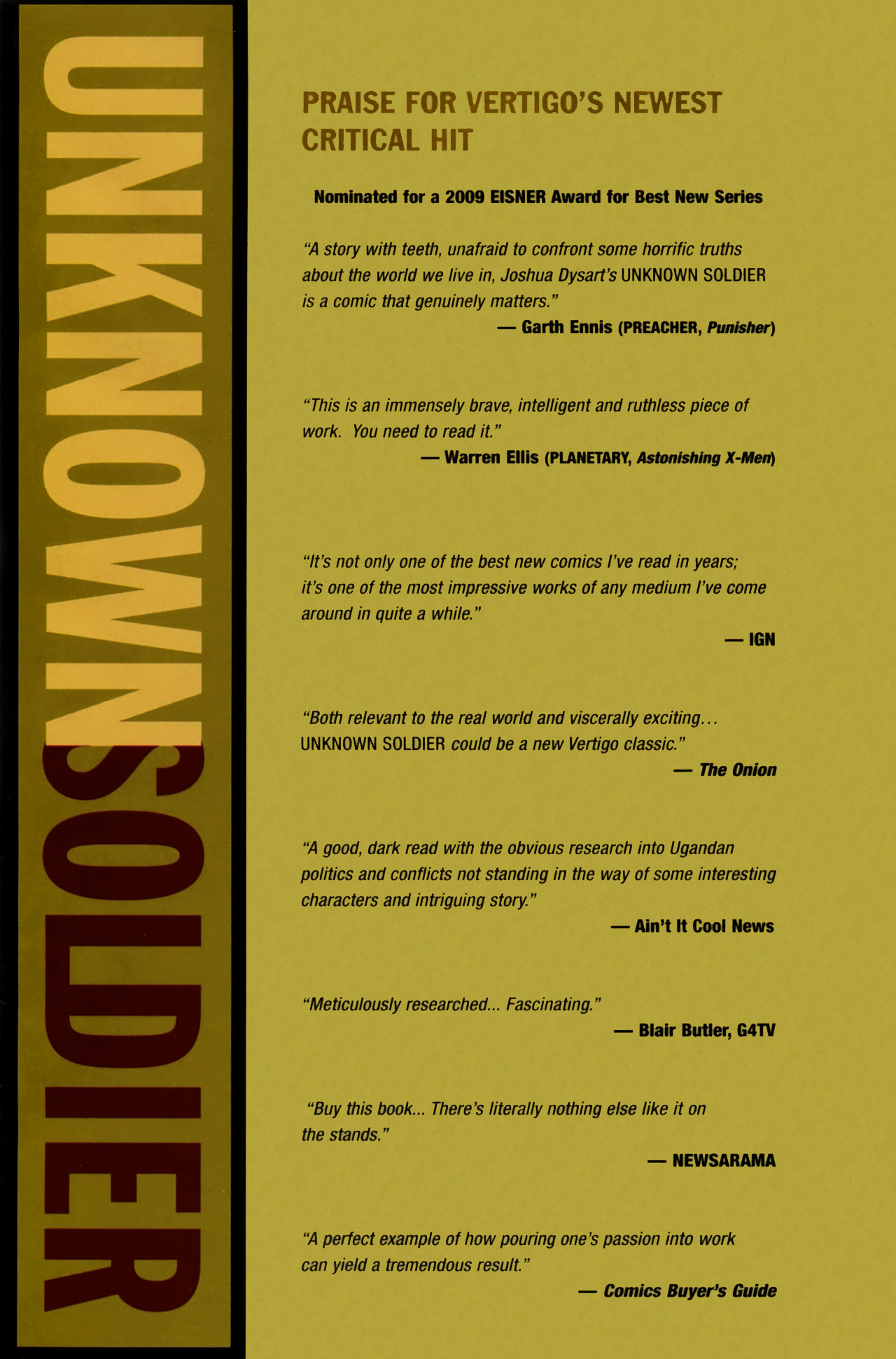 Read online Unknown Soldier (2008) comic -  Issue #7 - 3