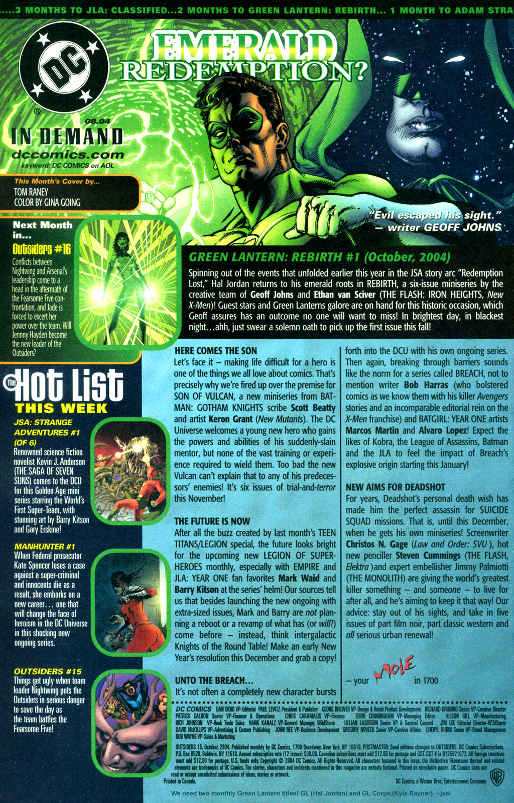 Read online Outsiders (2003) comic -  Issue #15 - 24