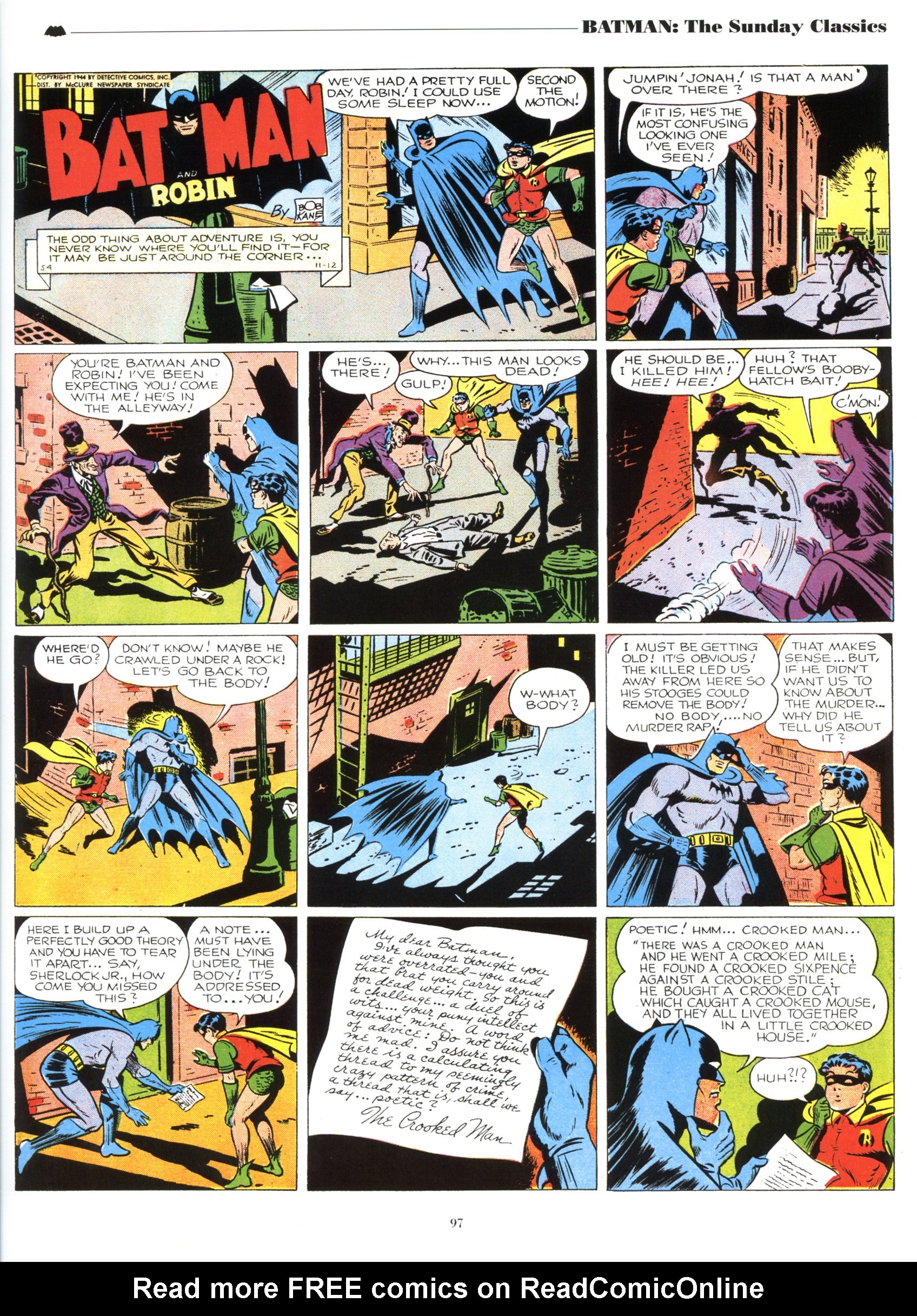 Read online Batman: The Sunday Classics comic -  Issue # TPB - 103