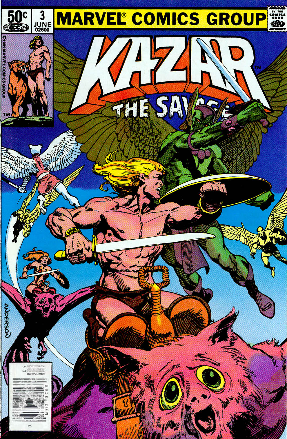 Read online Ka-Zar the Savage comic -  Issue #3 - 1