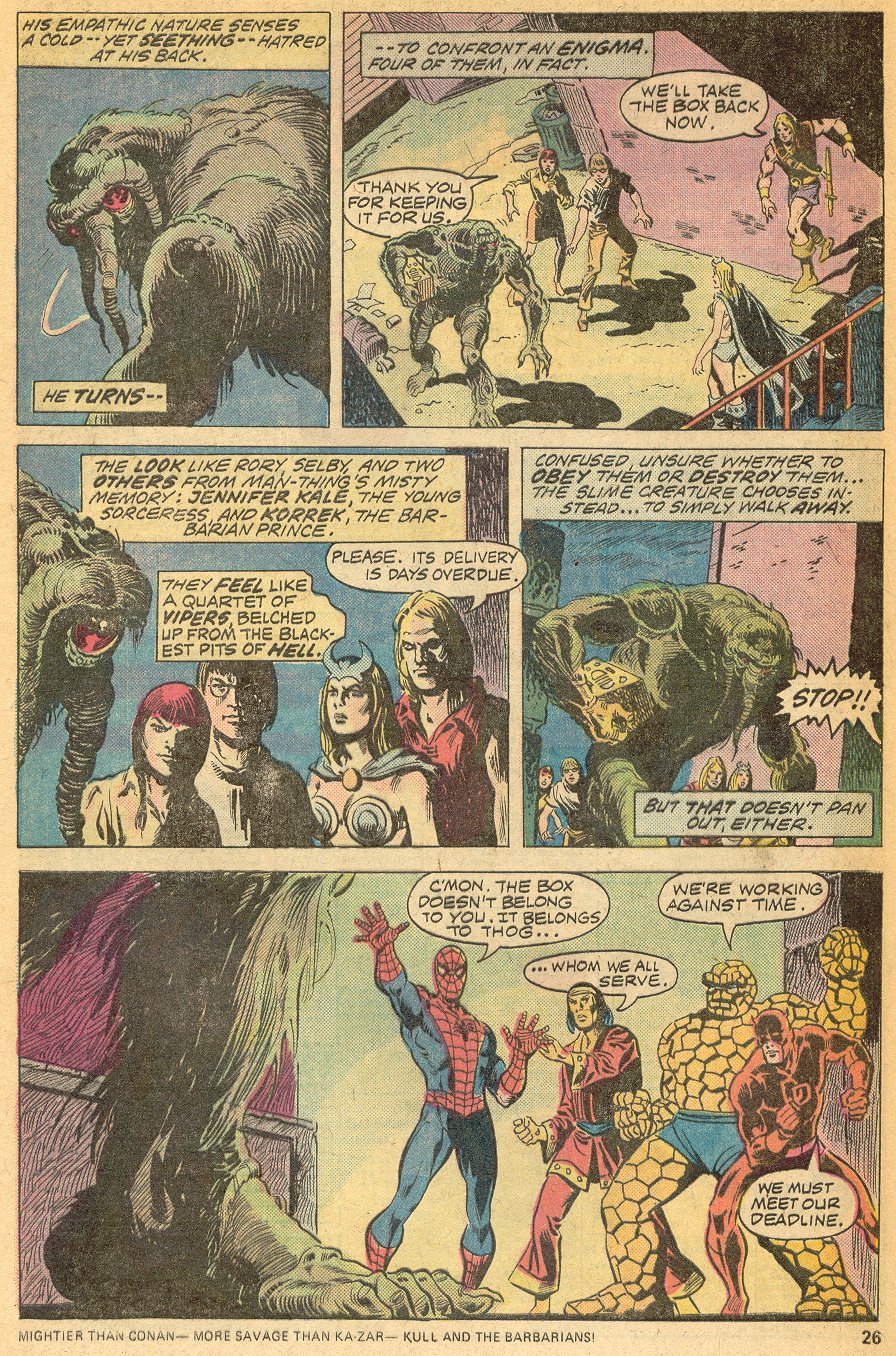 Read online Man-Thing (1974) comic -  Issue #20 - 17