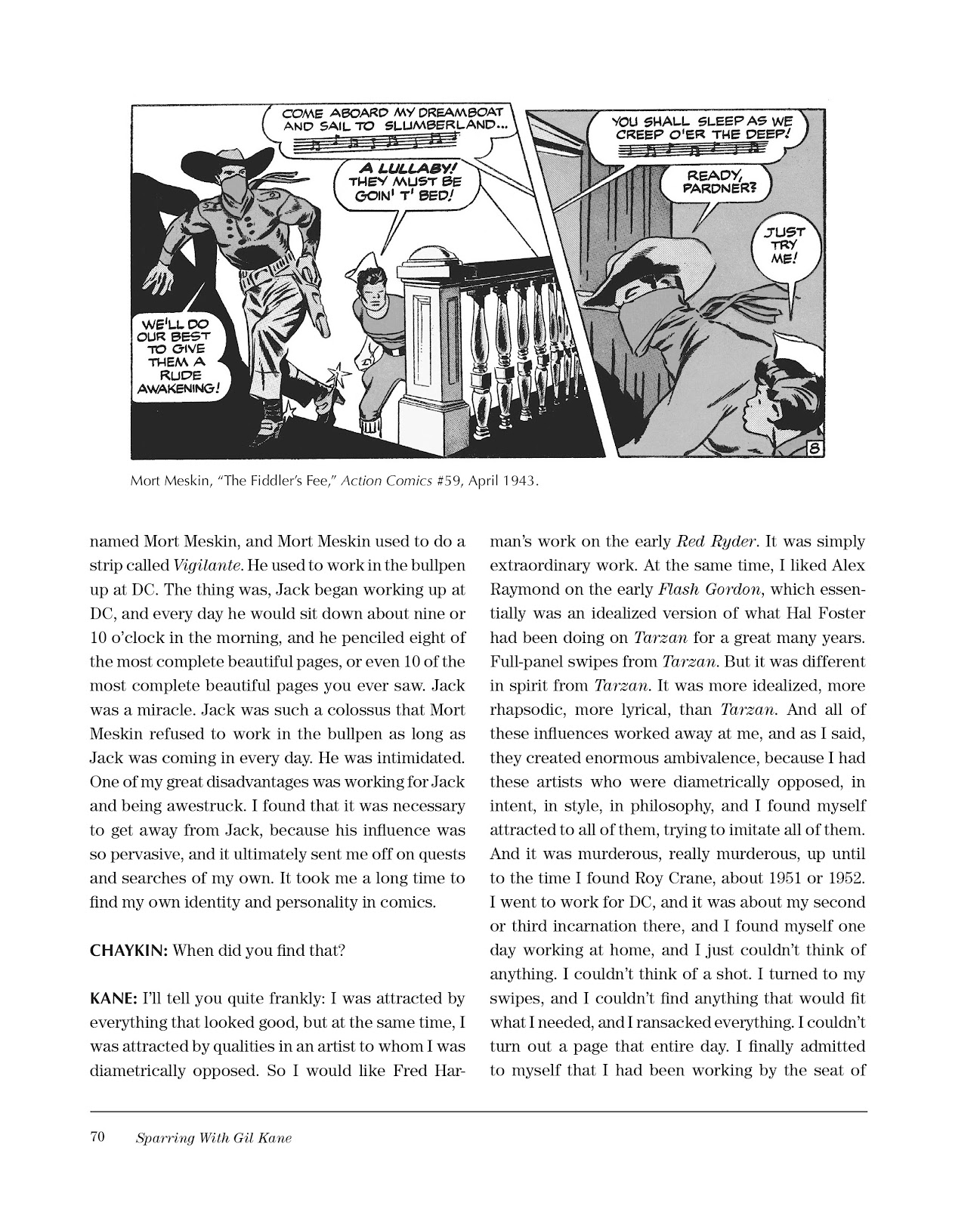Sparring With Gil Kane: Colloquies On Comic Art and Aesthetics issue TPB (Part 1) - Page 70