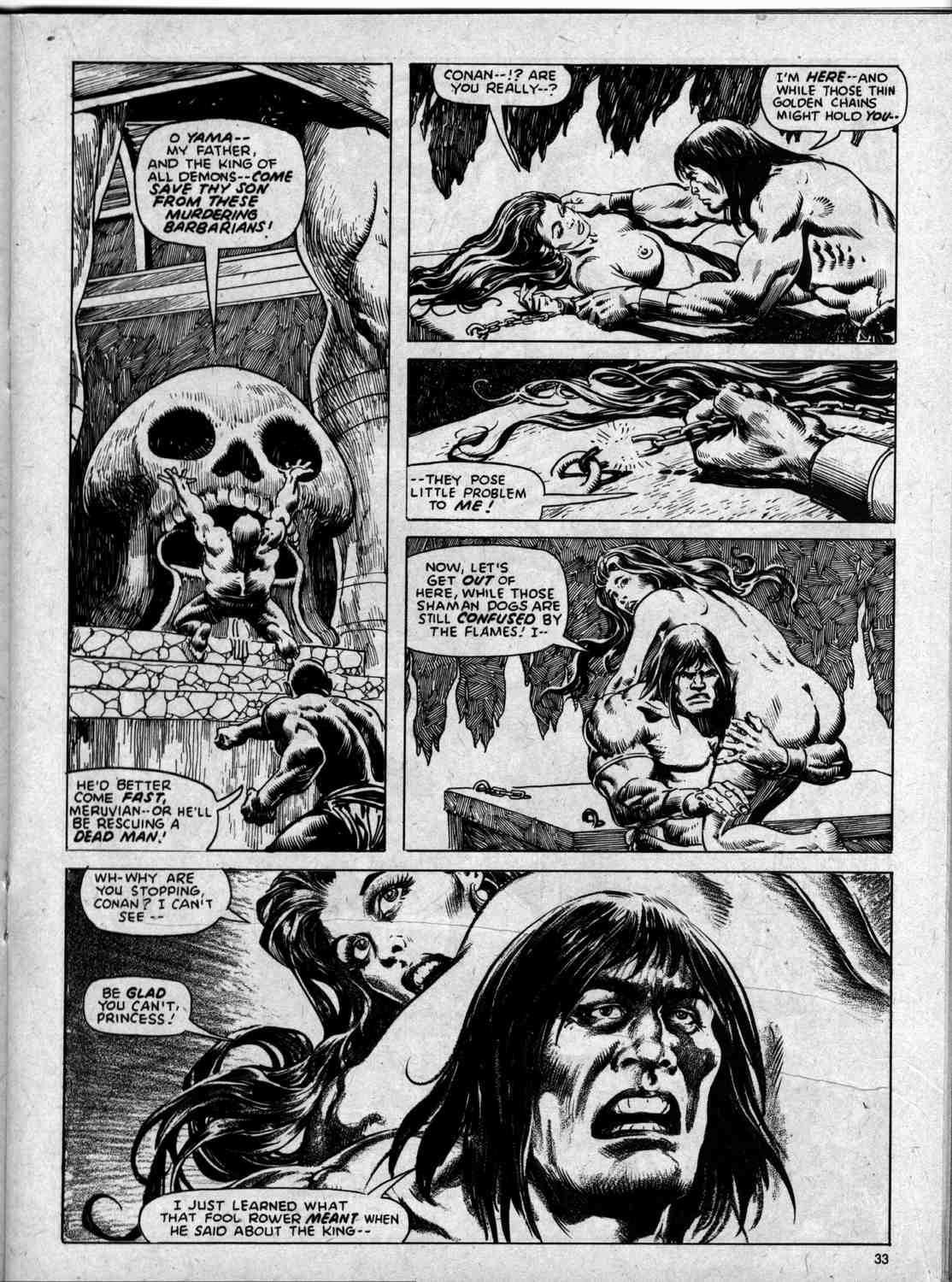 Read online The Savage Sword Of Conan comic -  Issue #59 - 33