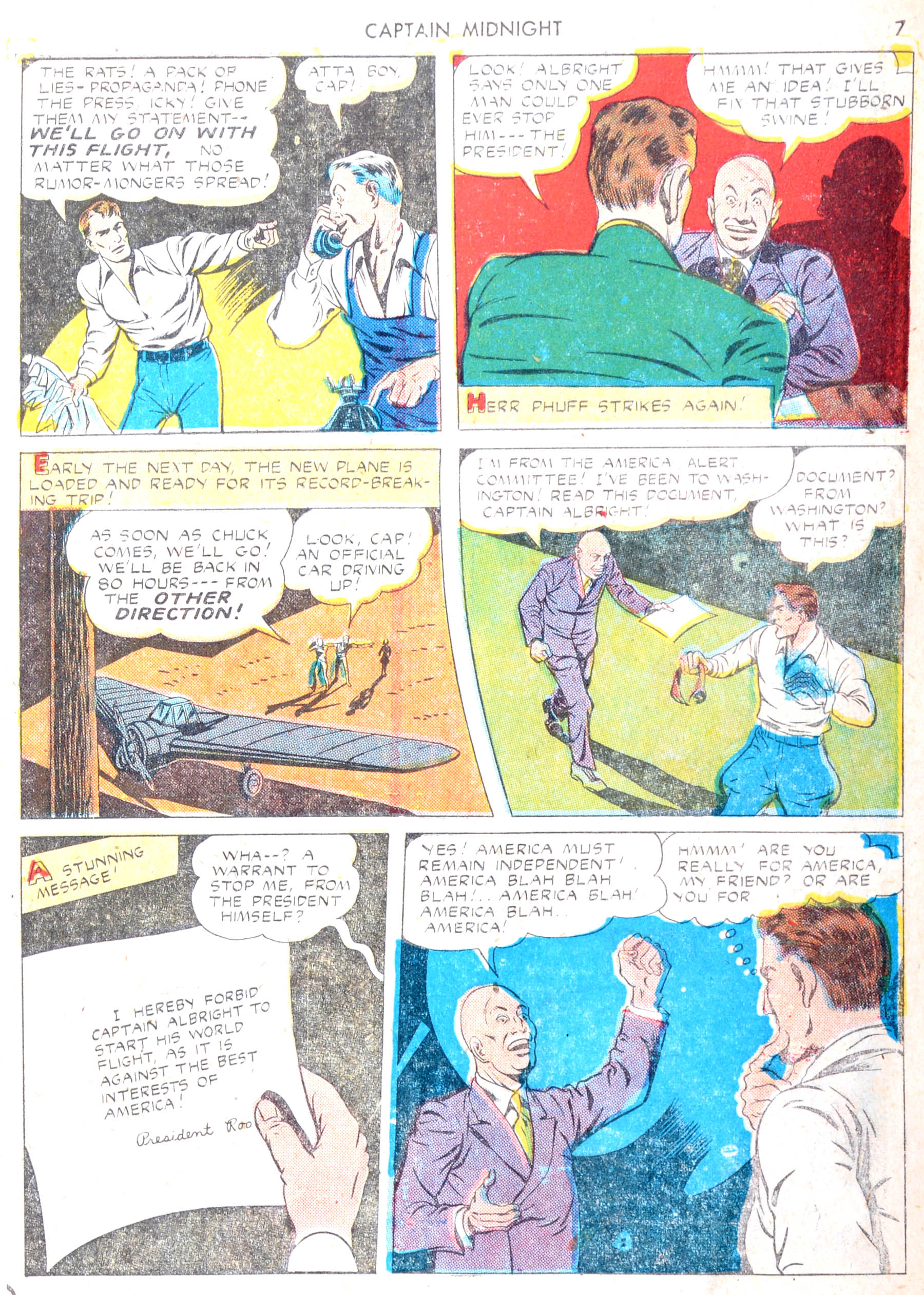 Read online Captain Midnight (1942) comic -  Issue #13 - 7