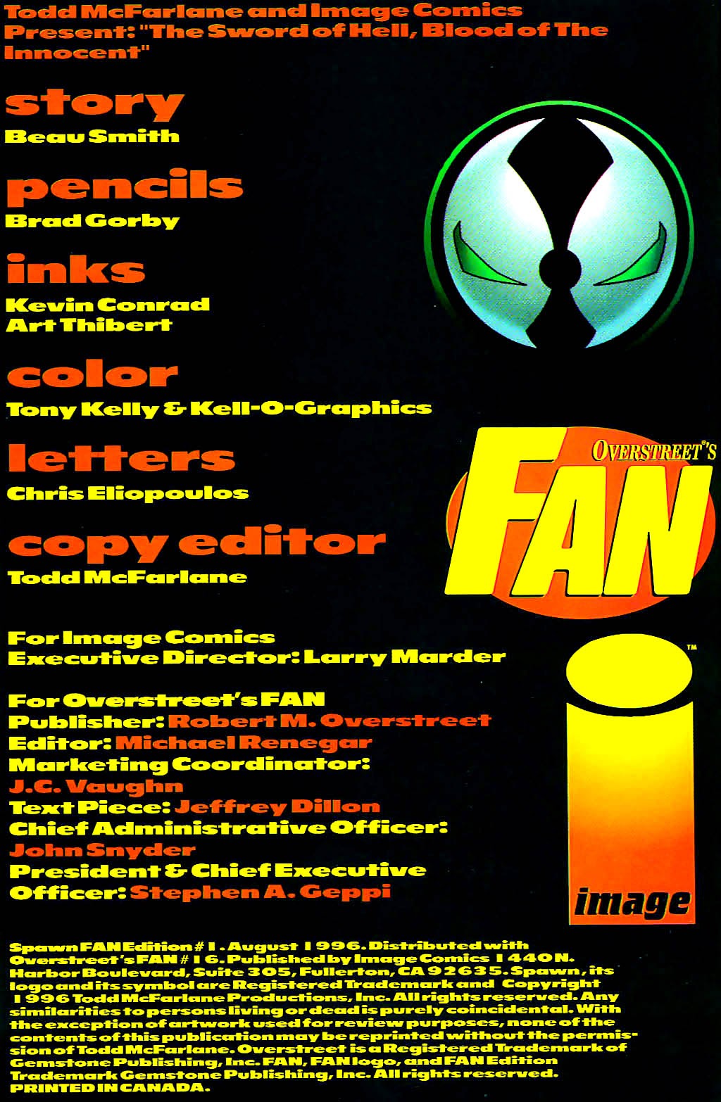 Read online Spawn Fan Edition comic -  Issue #1 - 2