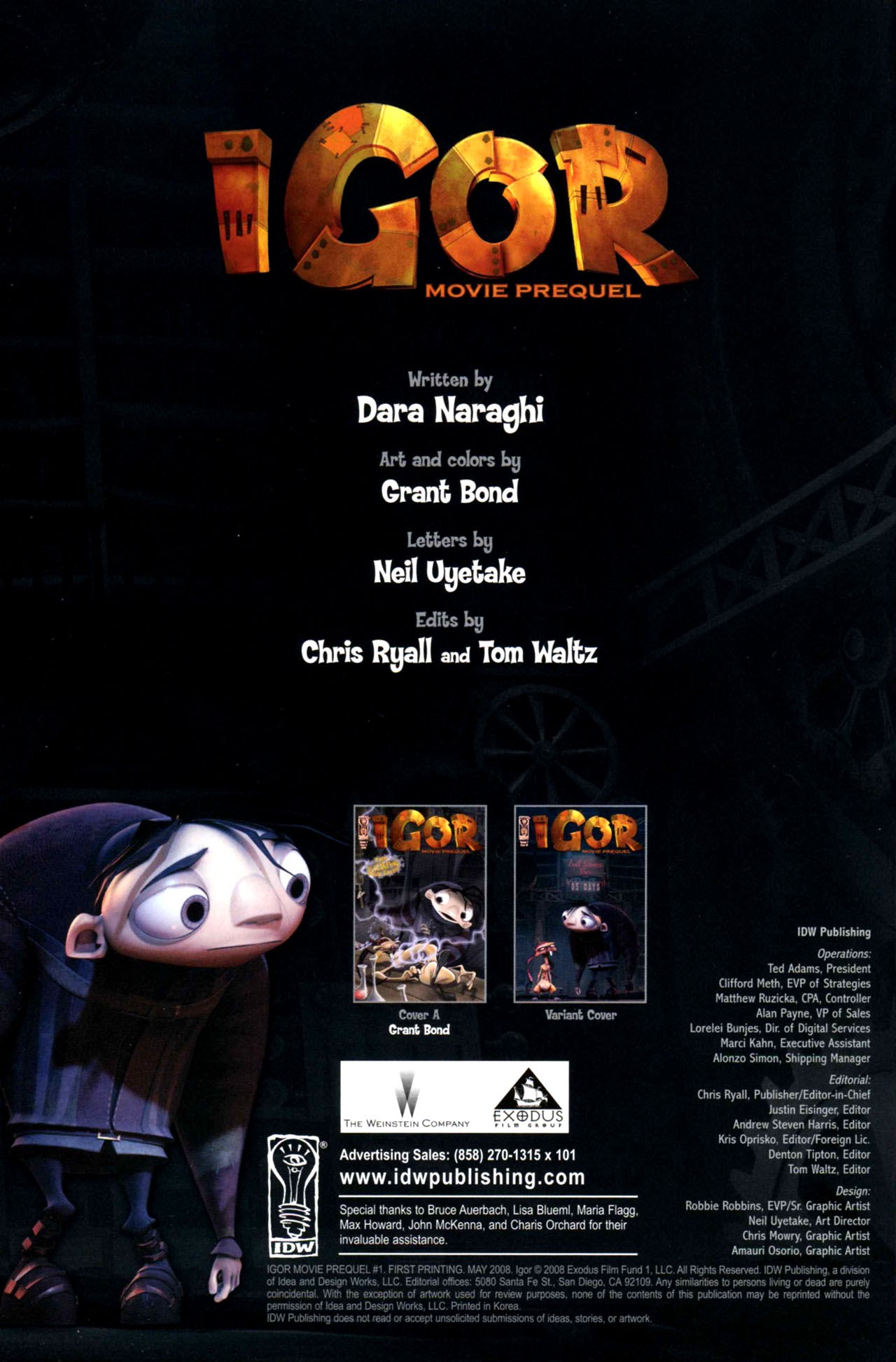 Read online Igor Movie Prequel comic -  Issue #1 - 2