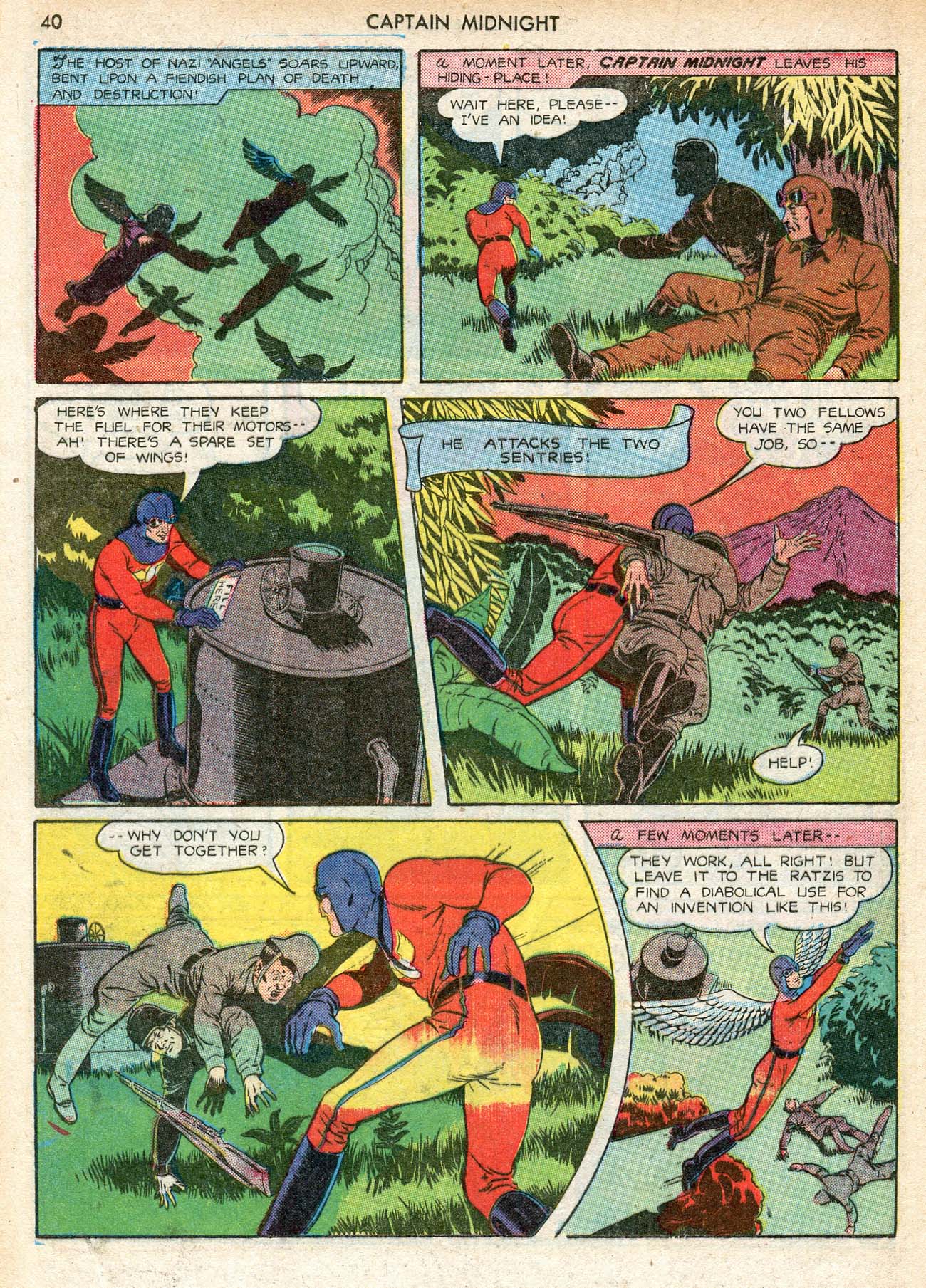 Read online Captain Midnight (1942) comic -  Issue #12 - 40