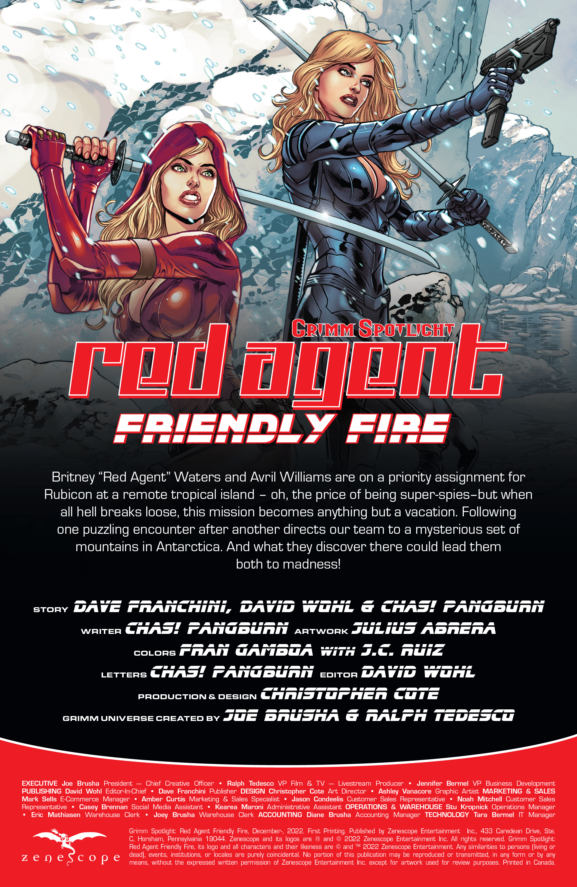Read online Grimm Spotlight: Red Agent - Friendly Fire comic -  Issue # Full - 2