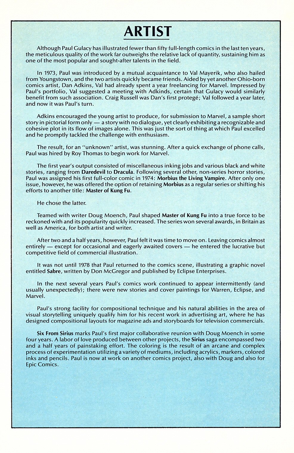 Read online Six From Sirius comic -  Issue #2 - 32