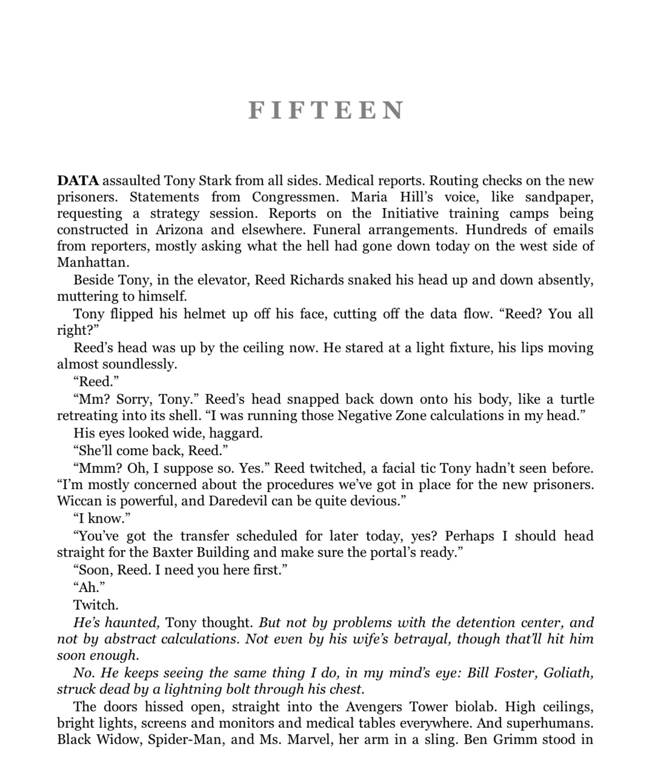 Read online Civil War Prose Novel comic -  Issue # TPB (Part 2) - 1