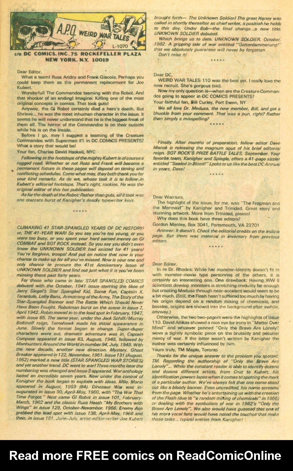 Read online Weird War Tales (1971) comic -  Issue #115 - 34
