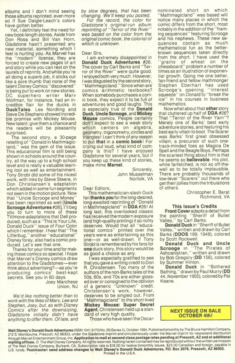 Read online Walt Disney's Donald Duck Adventures (1987) comic -  Issue #28 - 66