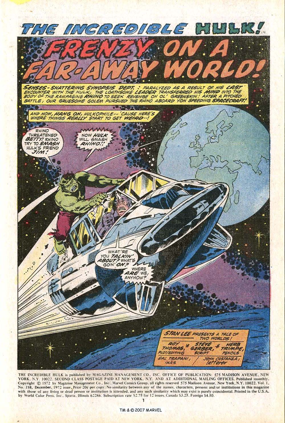 Read online The Incredible Hulk (1968) comic -  Issue #158 - 3