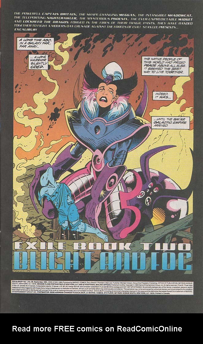 Read online Excalibur (1988) comic -  Issue #69 - 2