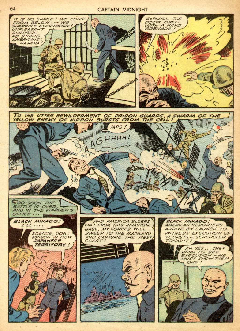 Read online Captain Midnight (1942) comic -  Issue #3 - 64