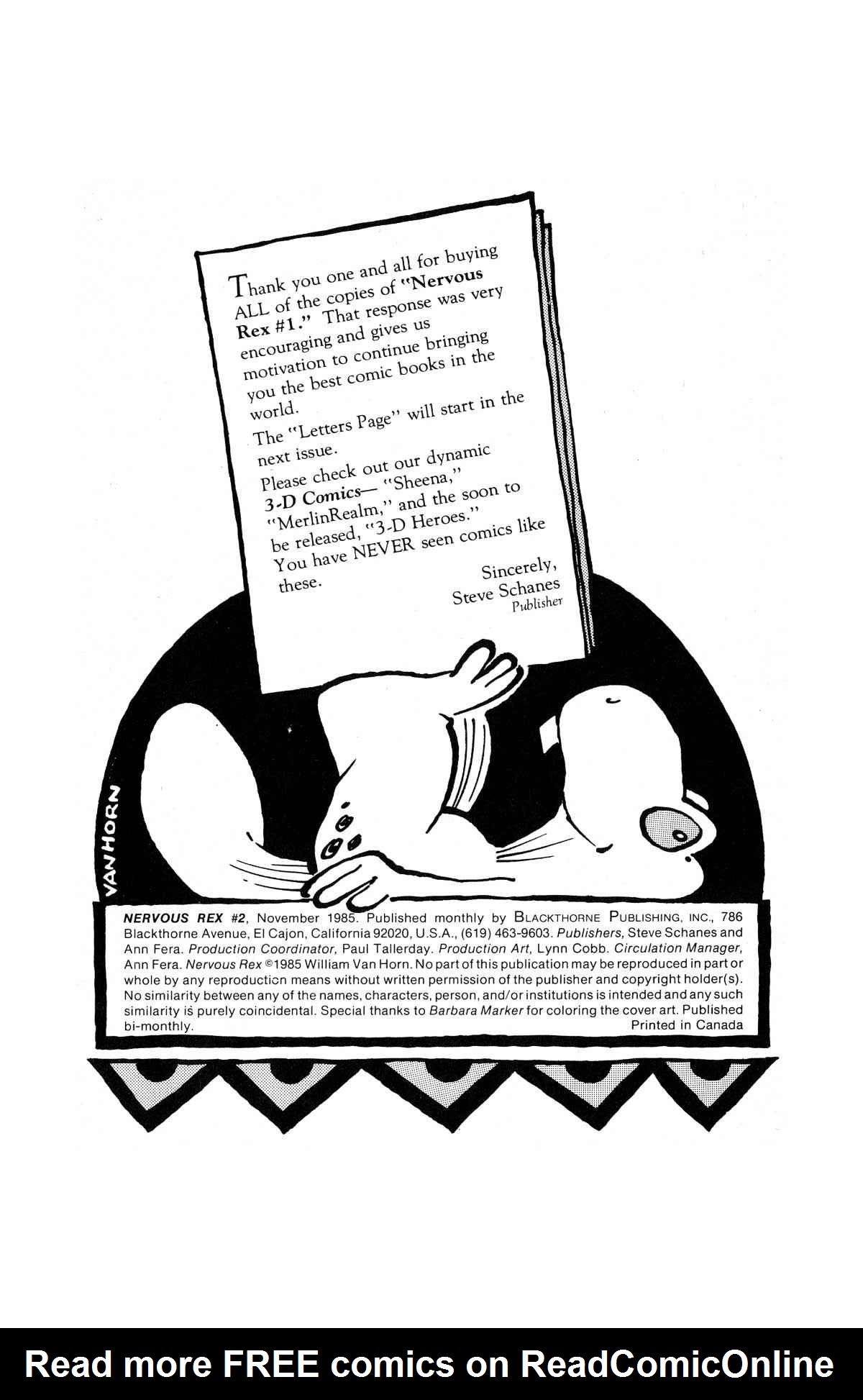 Read online Nervous Rex comic -  Issue #2 - 2