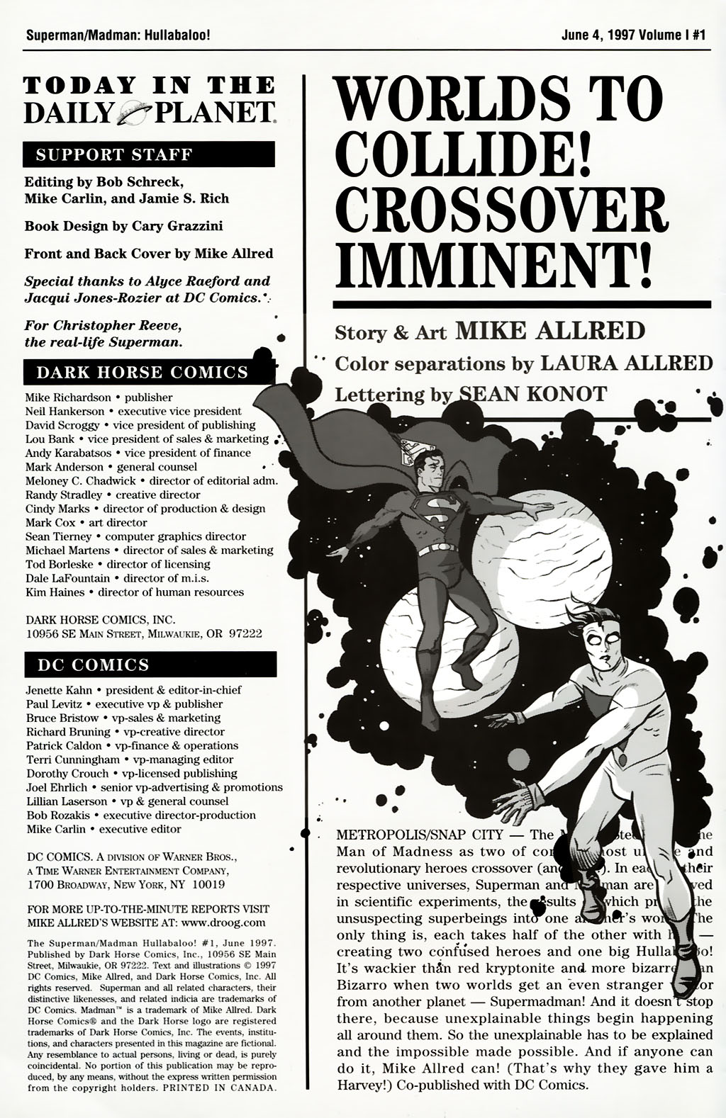 Read online The Superman/Madman: Hullabaloo comic -  Issue #1 - 2