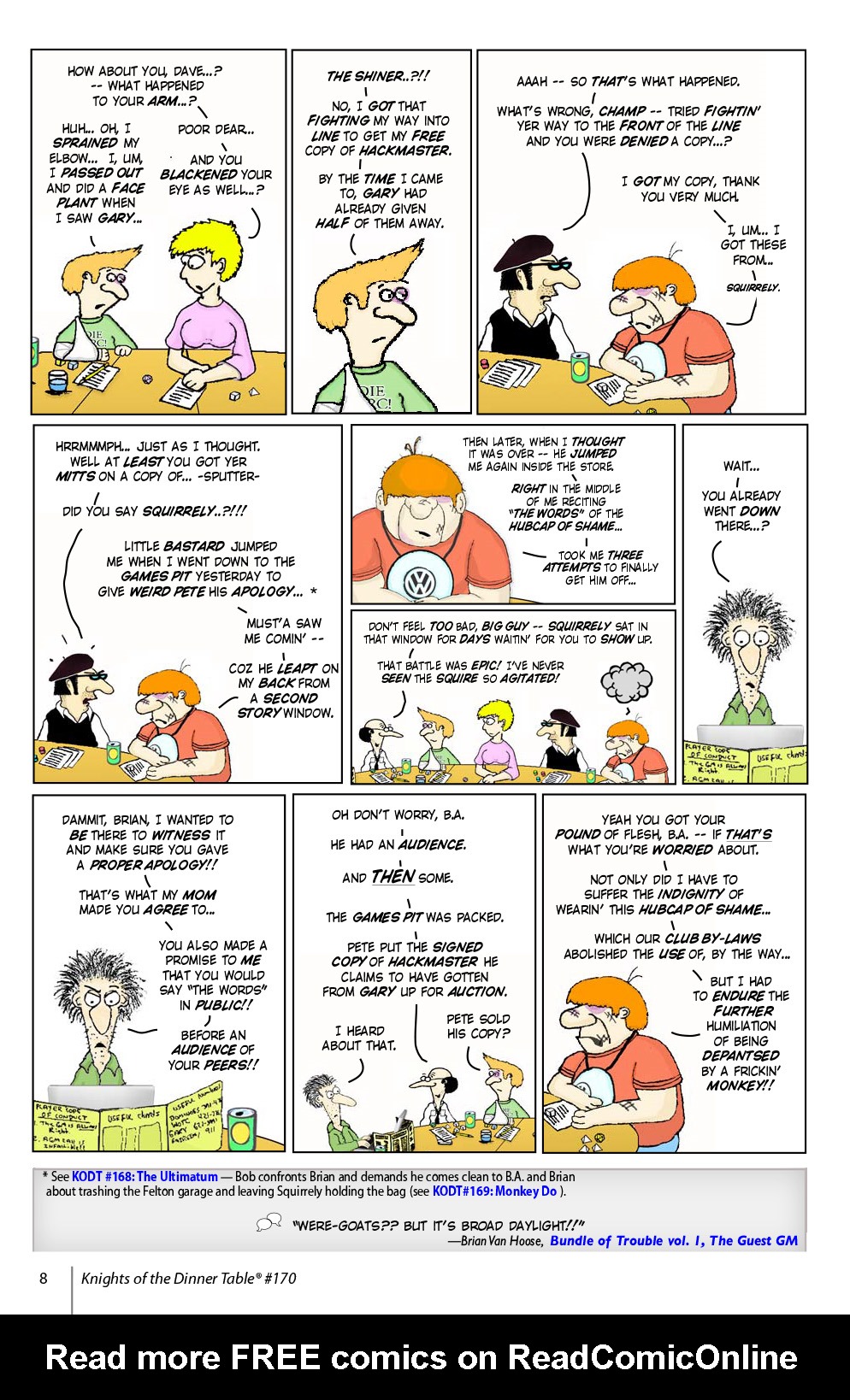 Read online Knights of the Dinner Table comic -  Issue #170 - 10