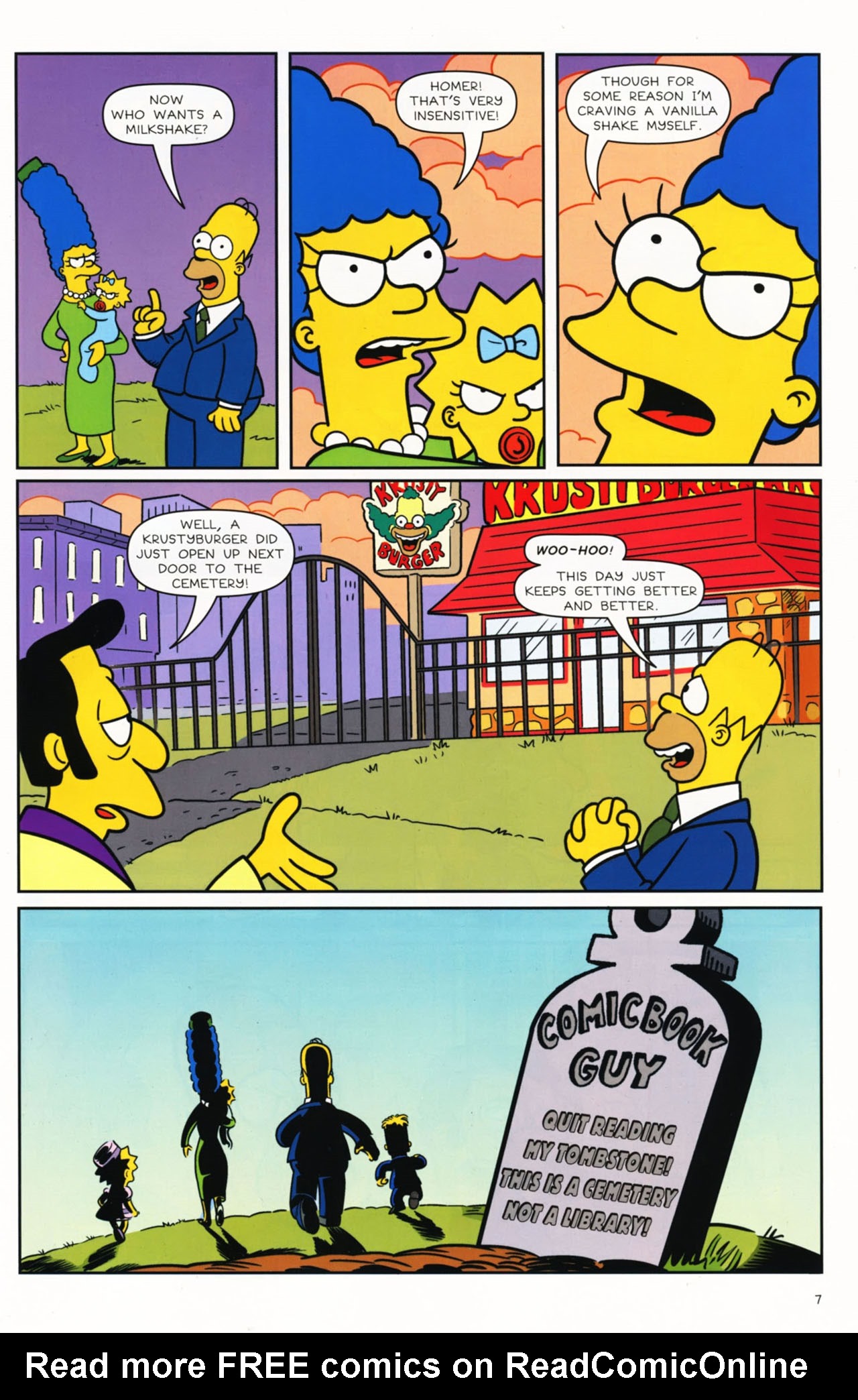 Read online Bongo Comics presents Comic Book Guy: The Comic Book comic -  Issue #2 - 9