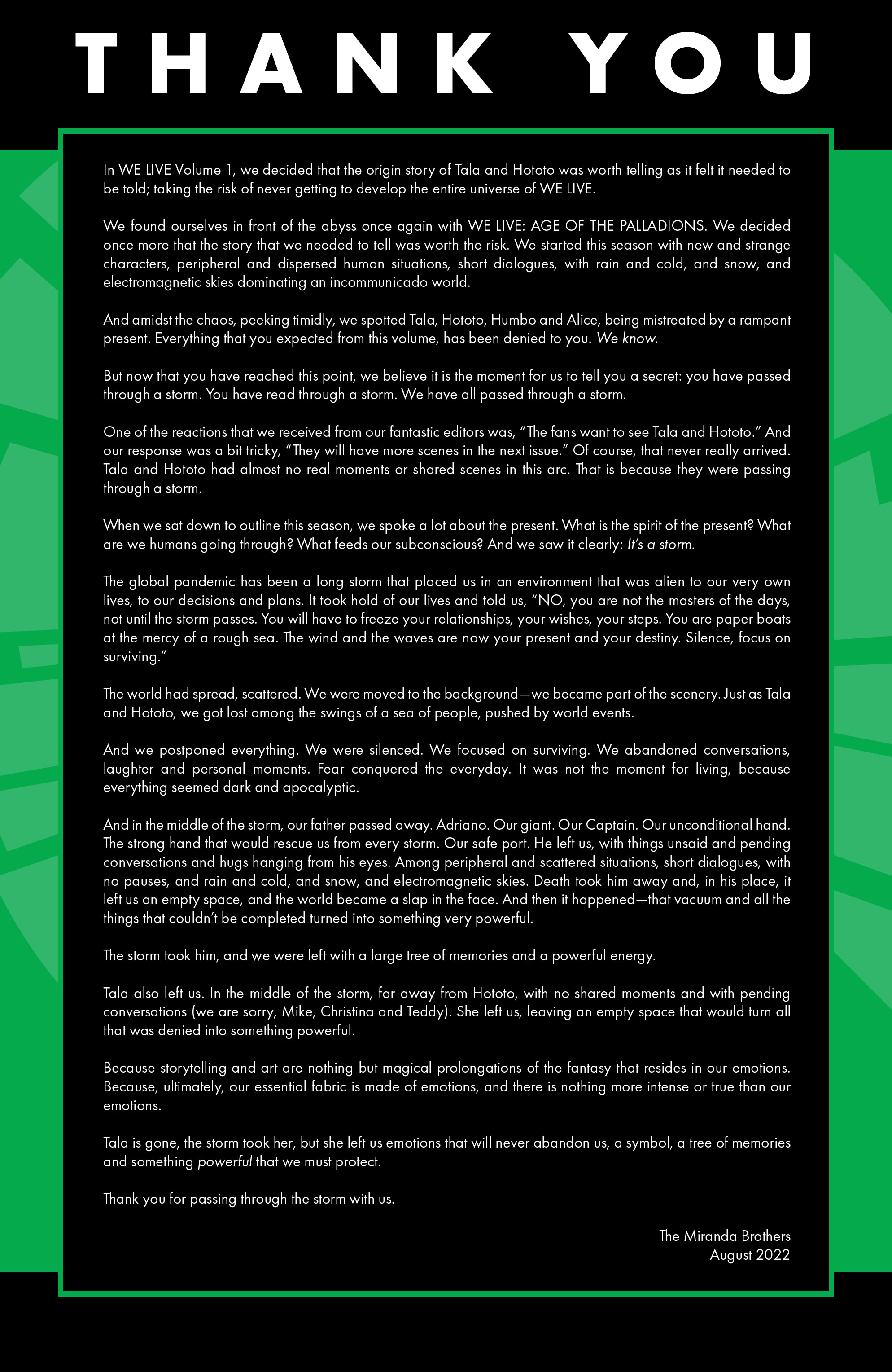 Read online We Live: Age of the Palladions comic -  Issue #5 - 27