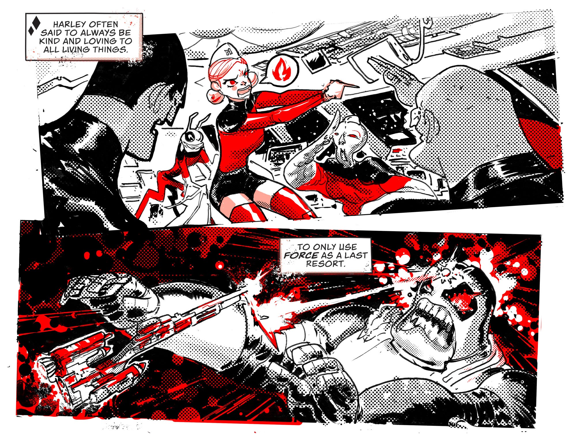 Read online Harley Quinn Black   White   Red comic -  Issue #5 - 18