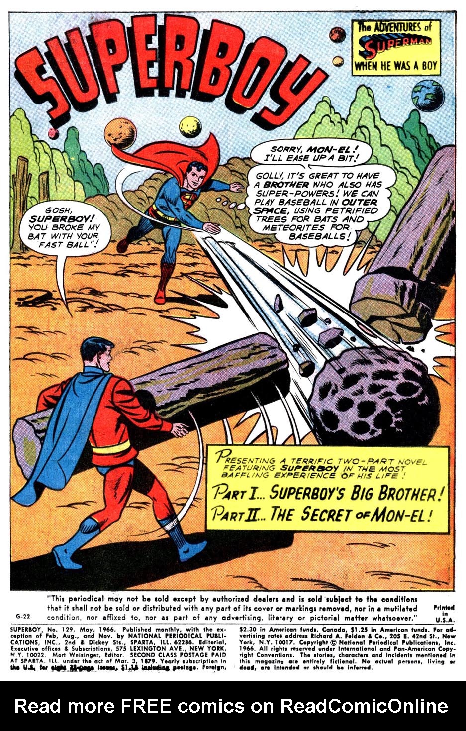 Read online Superboy (1949) comic -  Issue #129 - 3