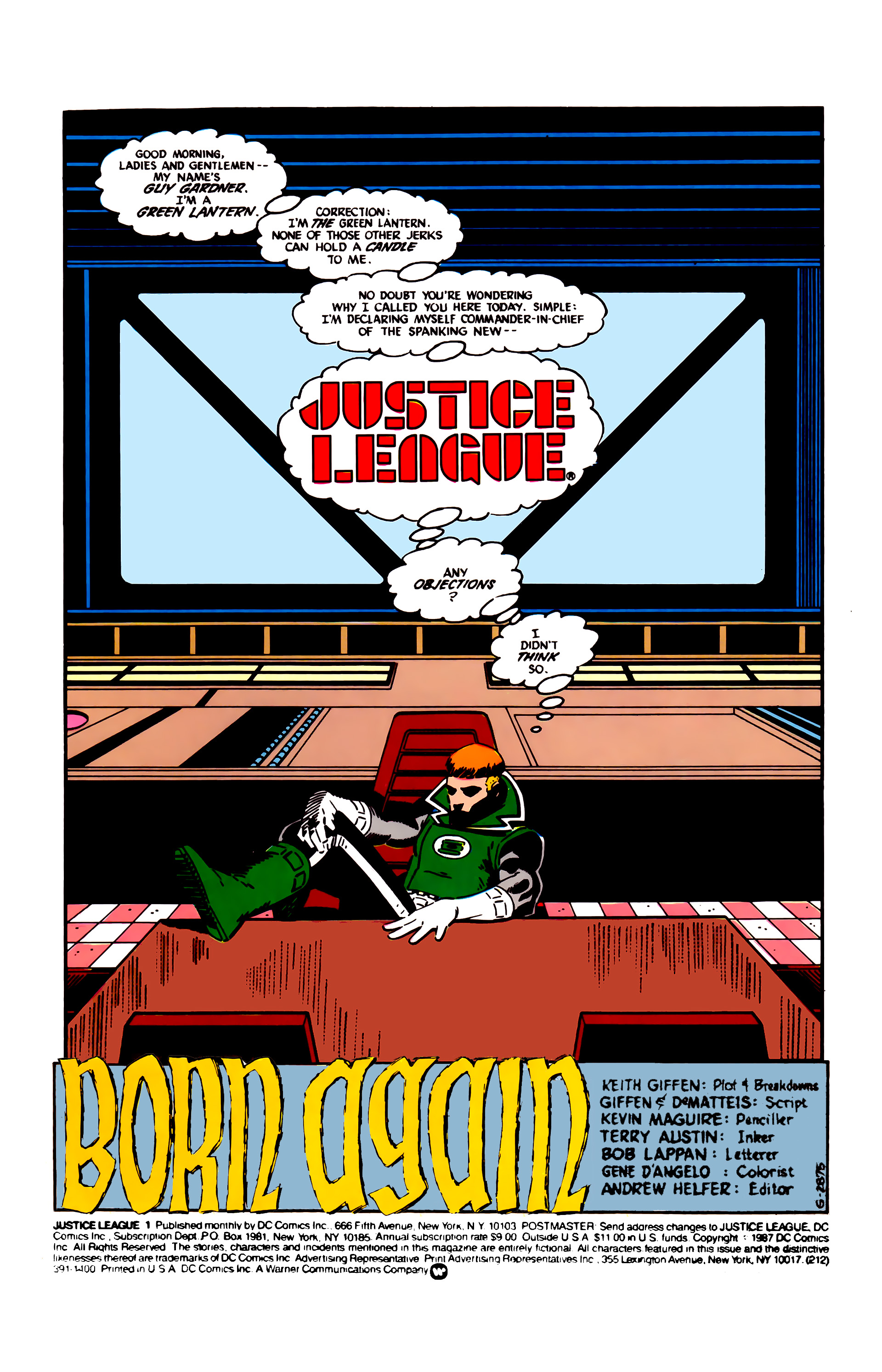 Read online Justice League (1987) comic -  Issue #1 - 2
