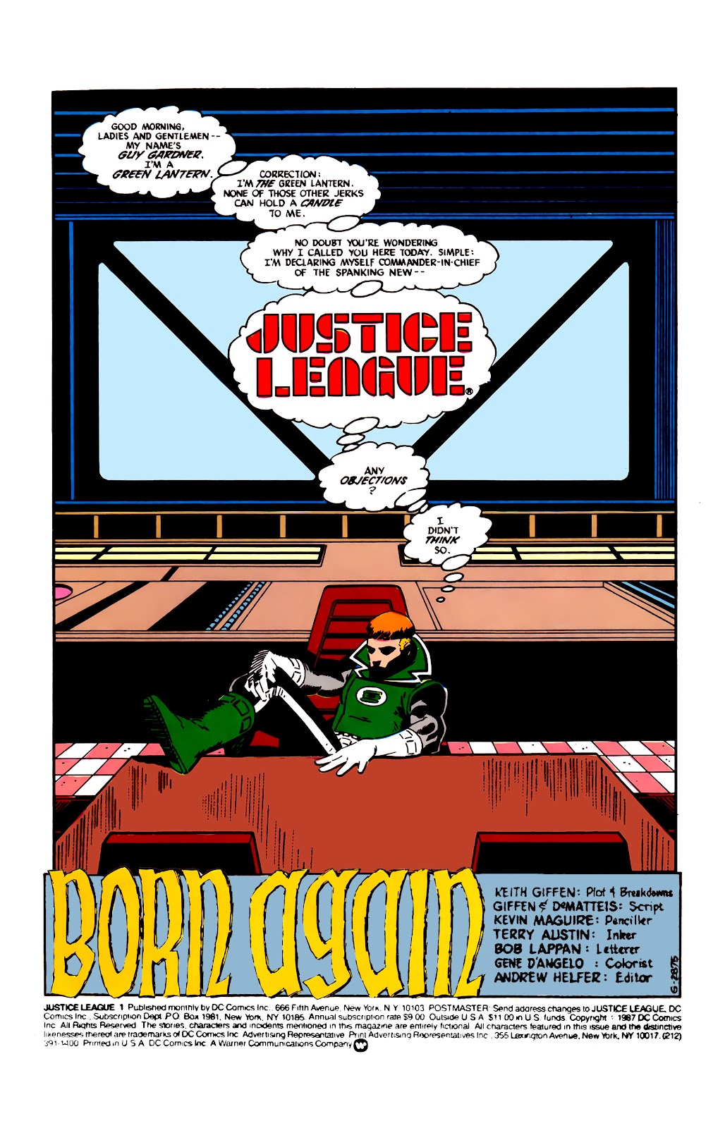 Justice League (1987) issue 1 - Page 2