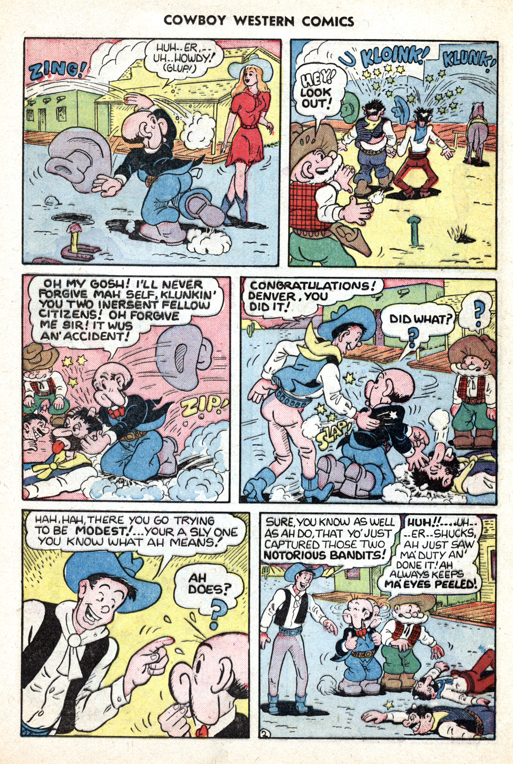 Read online Cowboy Western Comics (1948) comic -  Issue #32 - 13