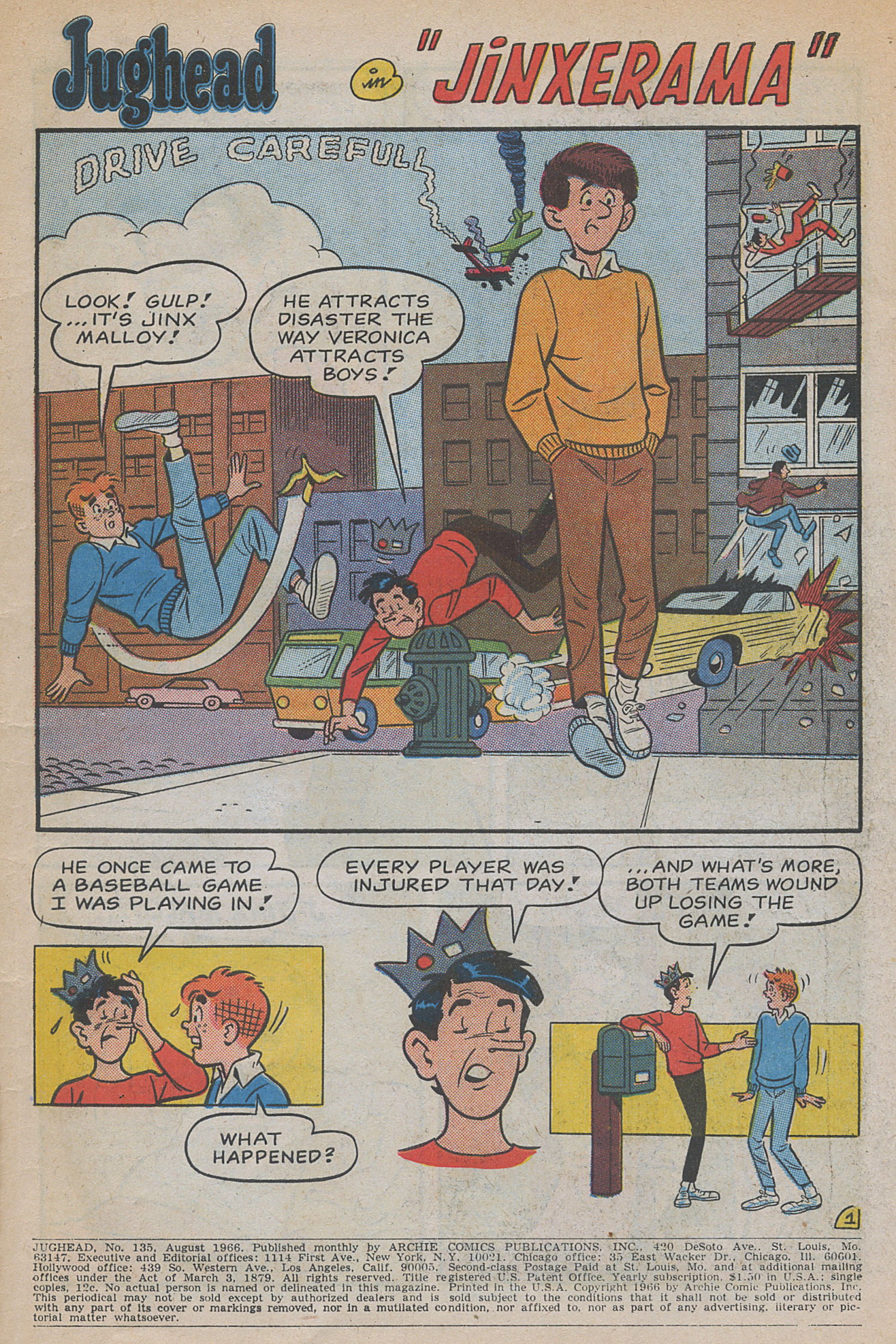 Read online Jughead (1965) comic -  Issue #135 - 3
