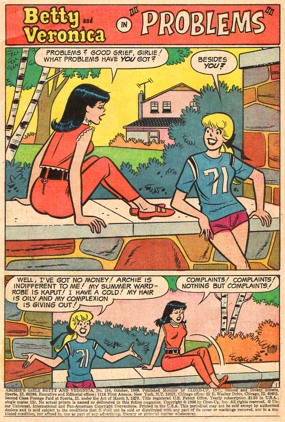 Read online Archie's Girls Betty and Veronica comic -  Issue #154 - 3