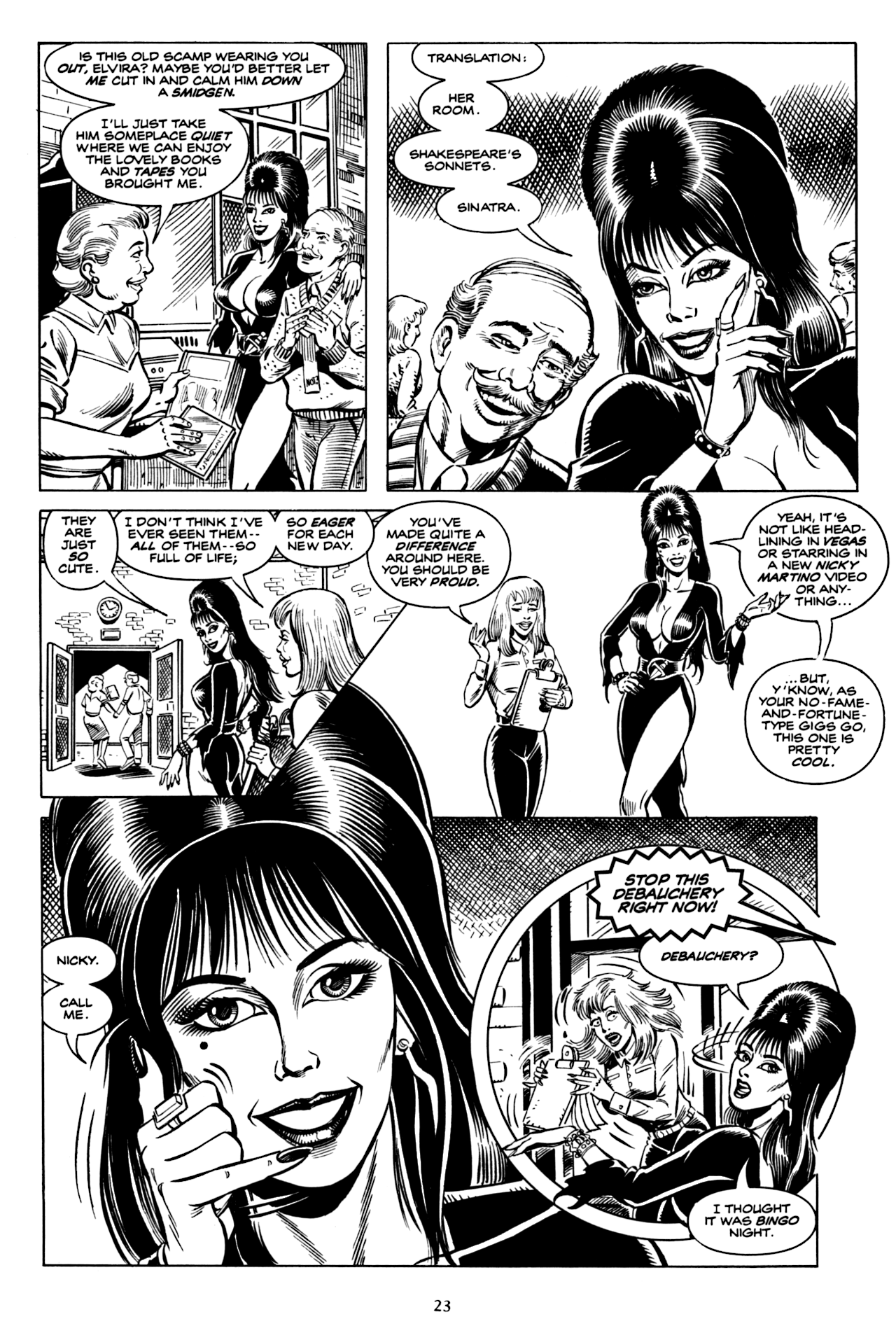 Read online Elvira, Mistress of the Dark comic -  Issue #84 - 24