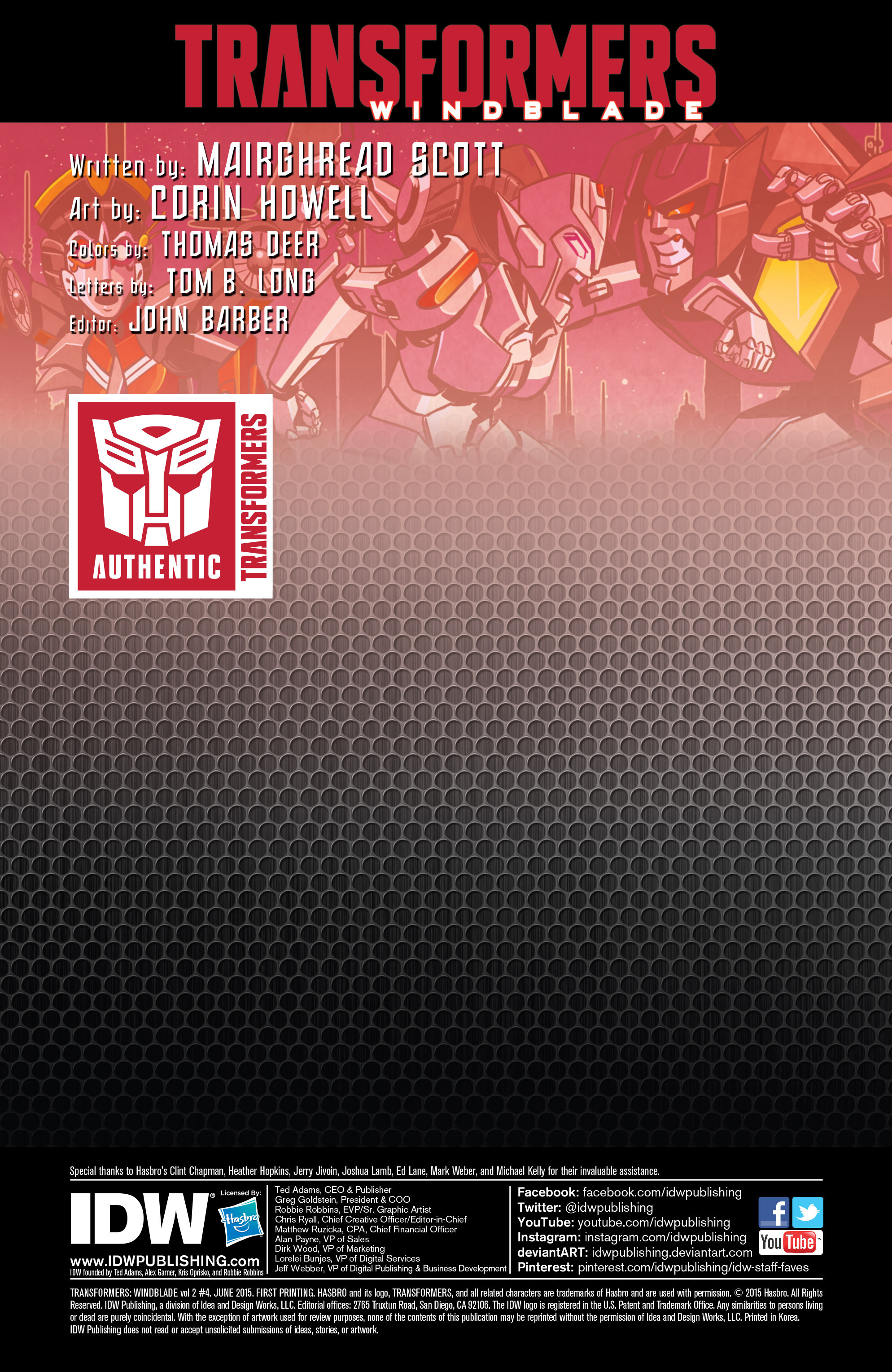 Read online The Transformers: Windblade (2015) comic -  Issue #4 - 4