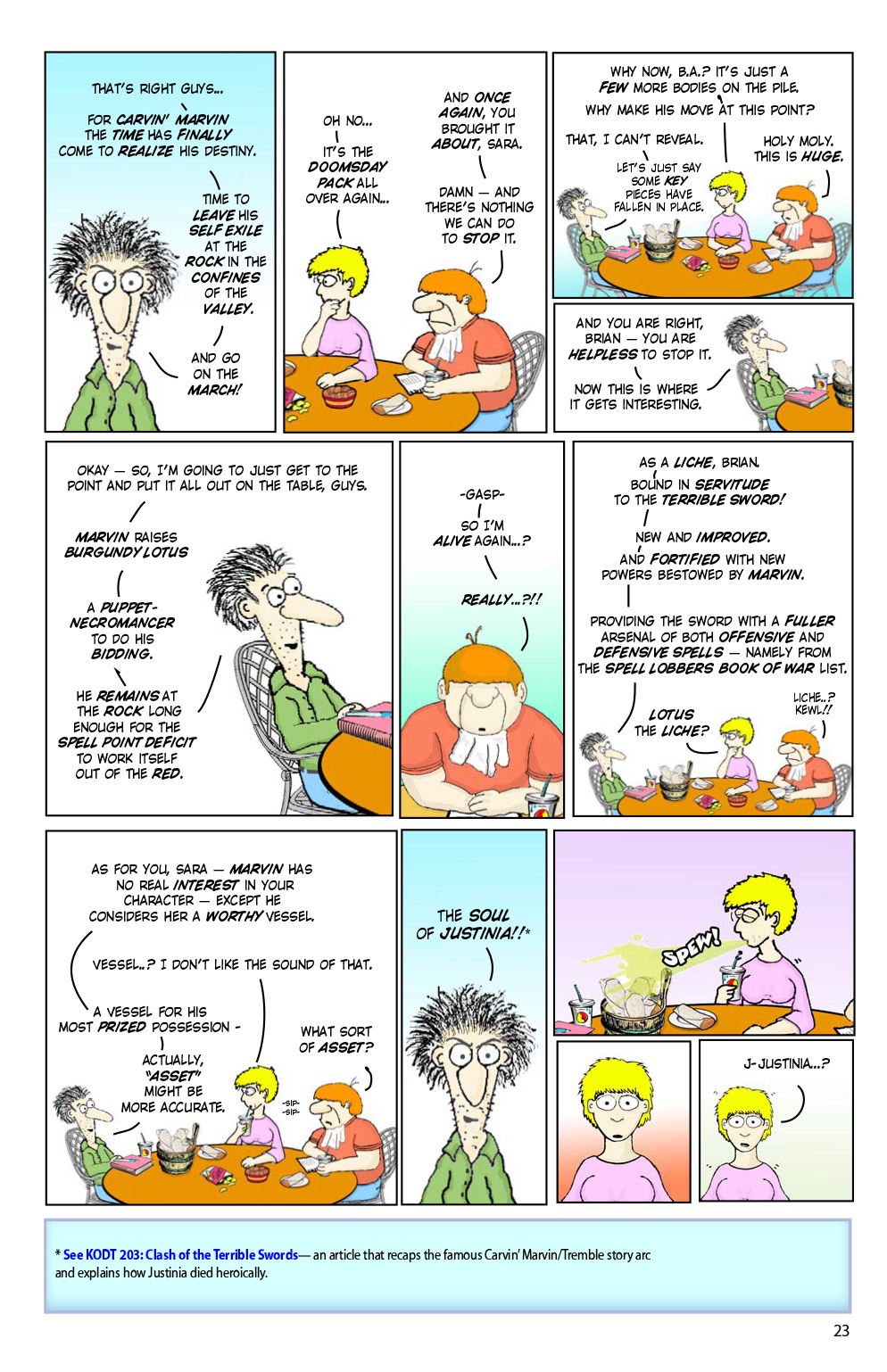 Read online Knights of the Dinner Table comic -  Issue #206 - 25