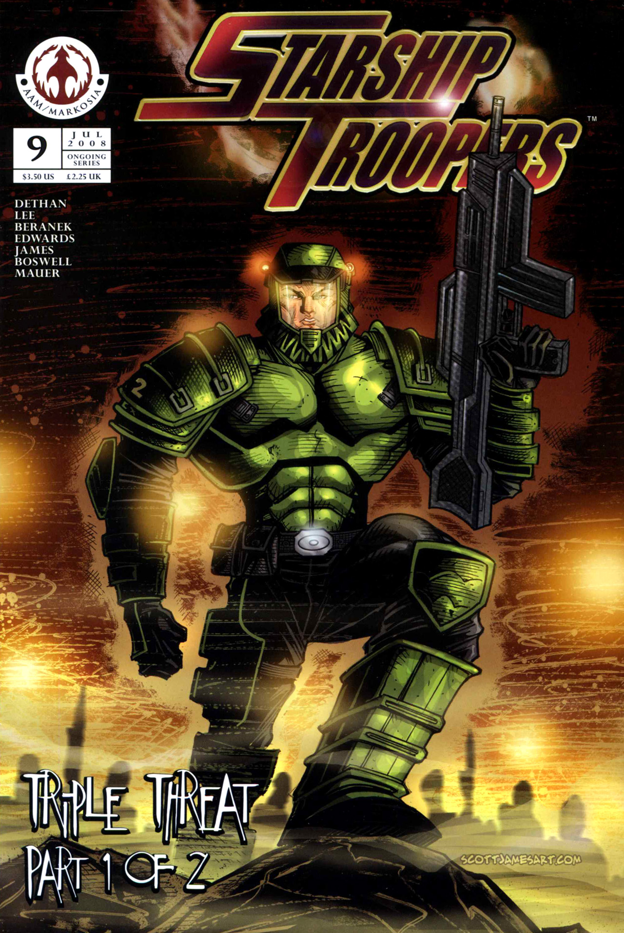 Read online Starship Troopers (2007) comic -  Issue #9 - 1
